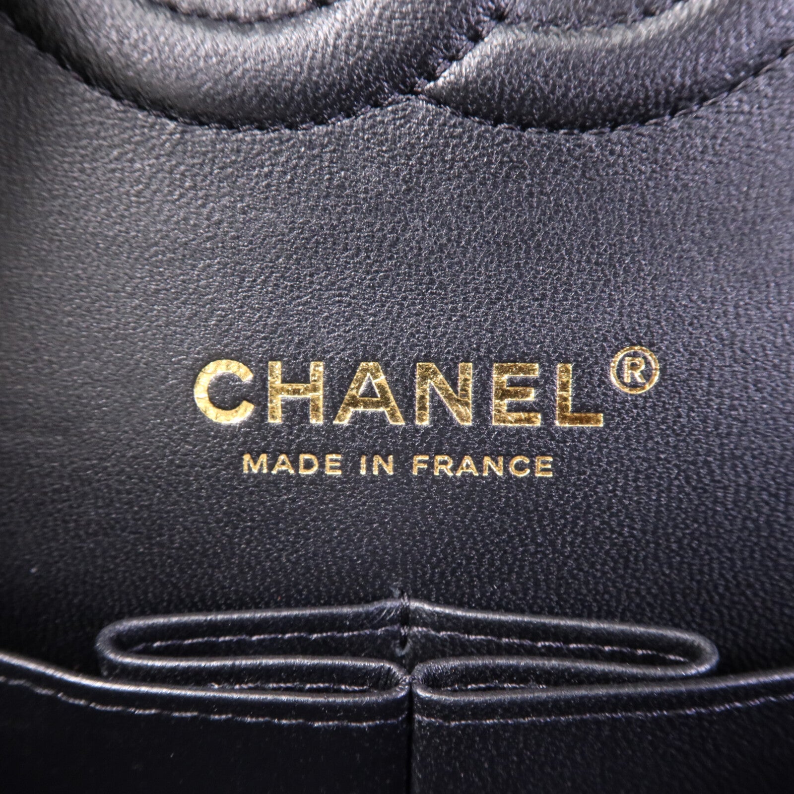 CHANEL 羊皮皮革Classic 25金扣鏈帶肩背袋