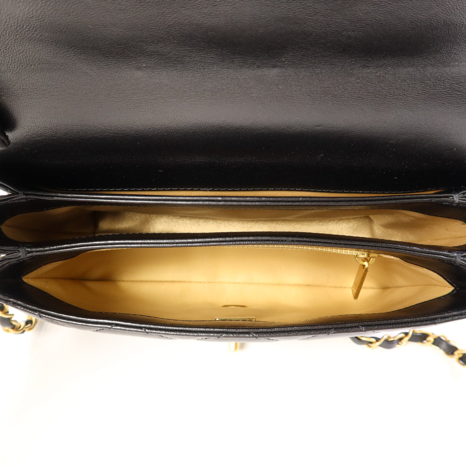 CHANEL 羊皮皮革2 Way Shoulder Bag金扣手挽肩背兩用袋