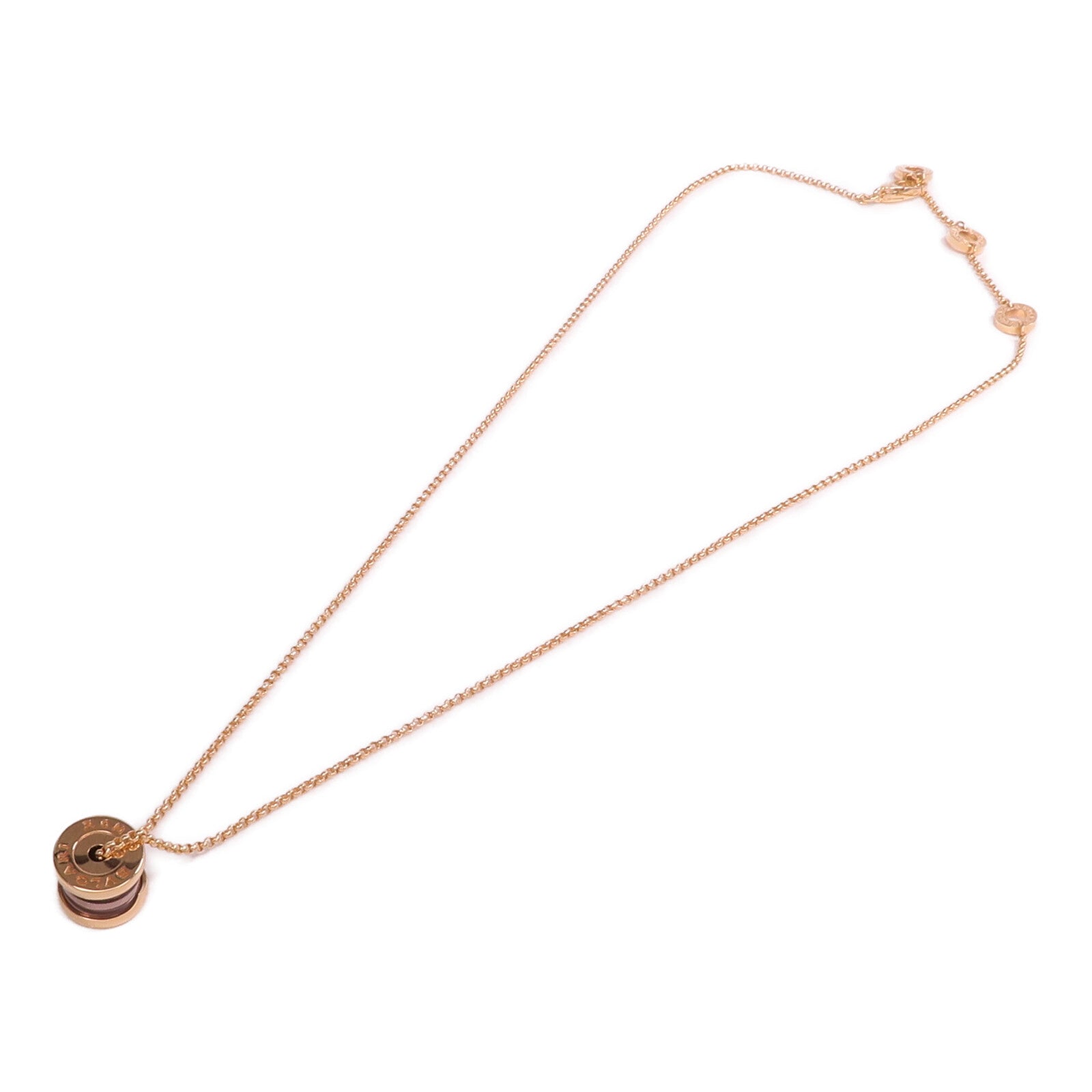 BVLGARI 18K玫瑰金/陶瓷B-zero1 Necklace項鍊