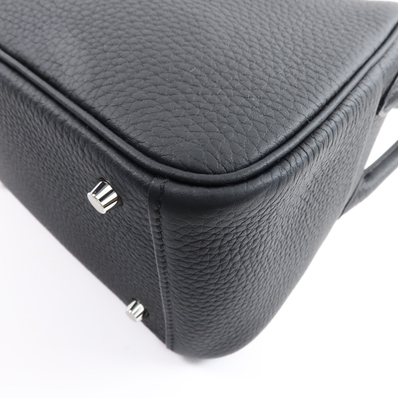 HERMES Clemence皮革Mini Lindy手挽肩背兩用袋