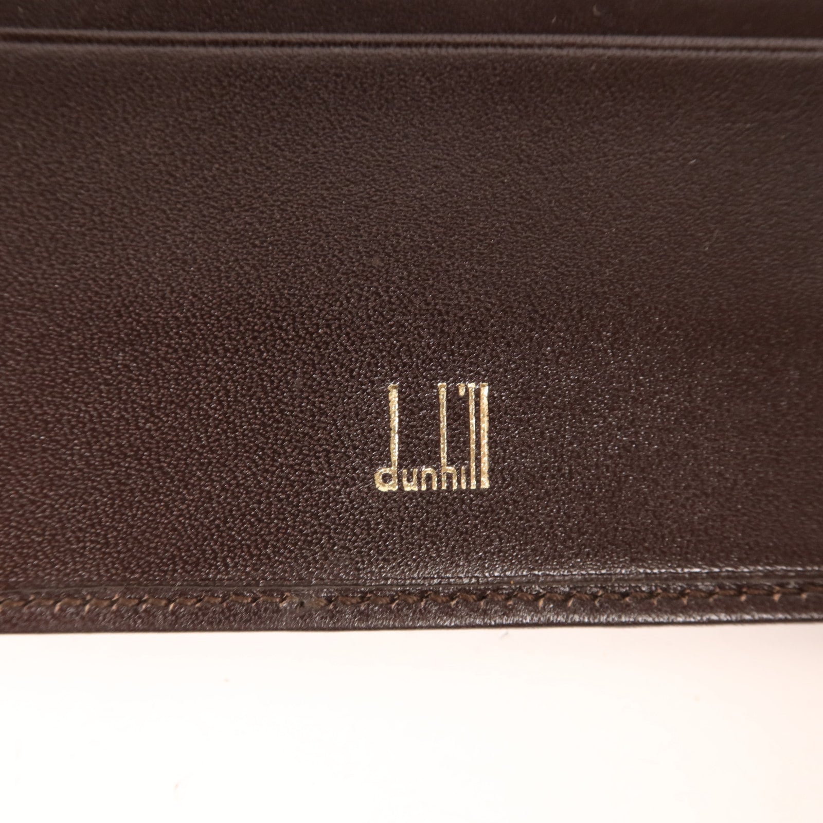 Dunhill 羊皮皮革Dunhill Long Wallet金扣長錢包