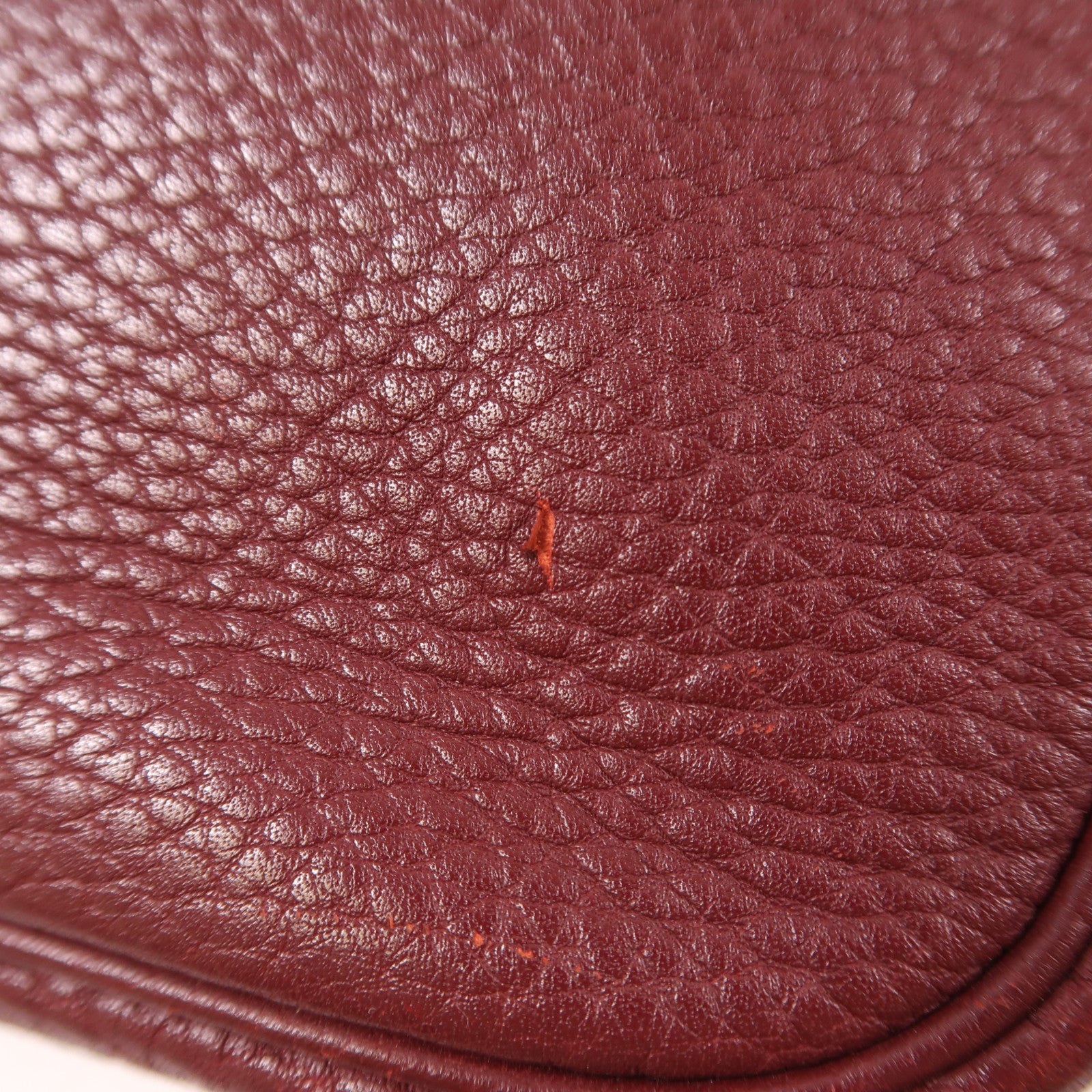HERMES Clemence皮革Plume 32銀扣手挽袋