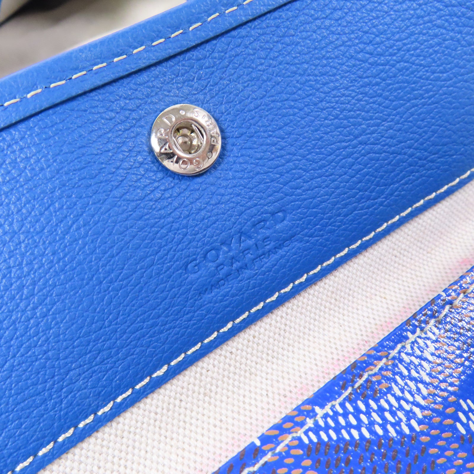 GOYARD SHW Boheme Hobo Bag Coated Canvas Blue
