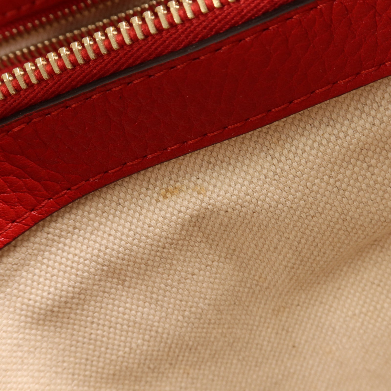 GUCCI 帆布/皮革Bella Bamboo Tassel金扣肩背袋