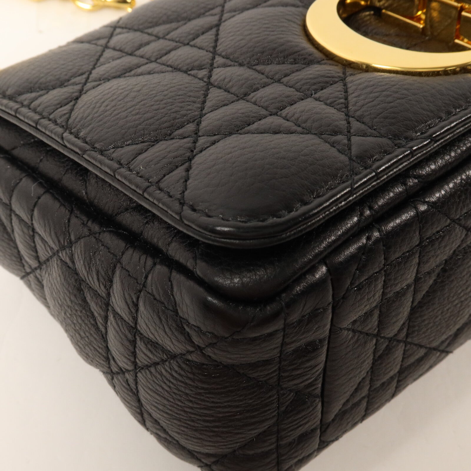 Dior 牛皮皮革Caro Small鏈帶肩背袋