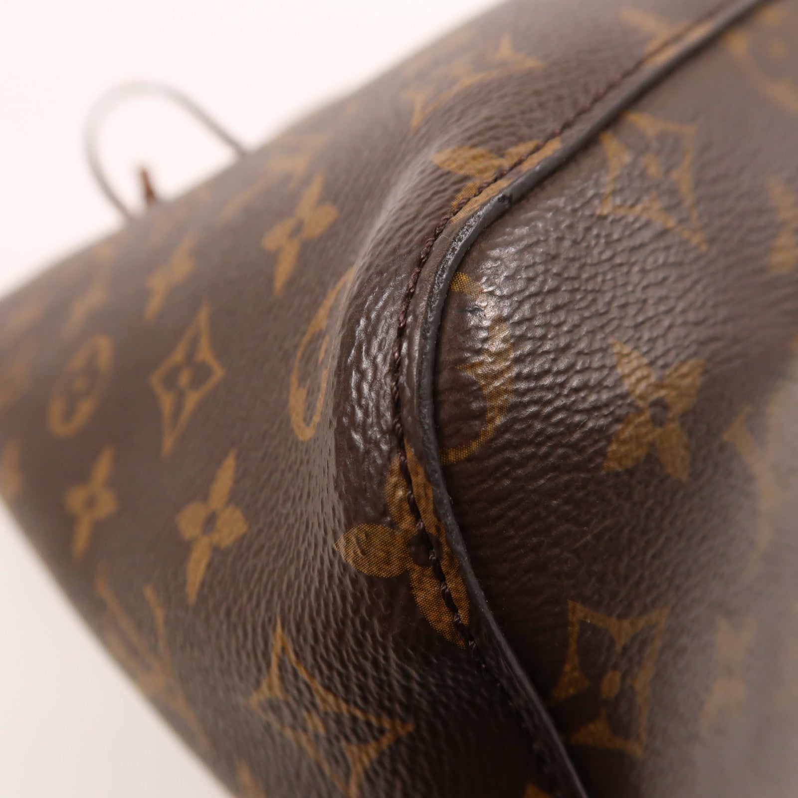 LOUIS VUITTON Monogram NeoNoe MM金扣肩背袋棕色