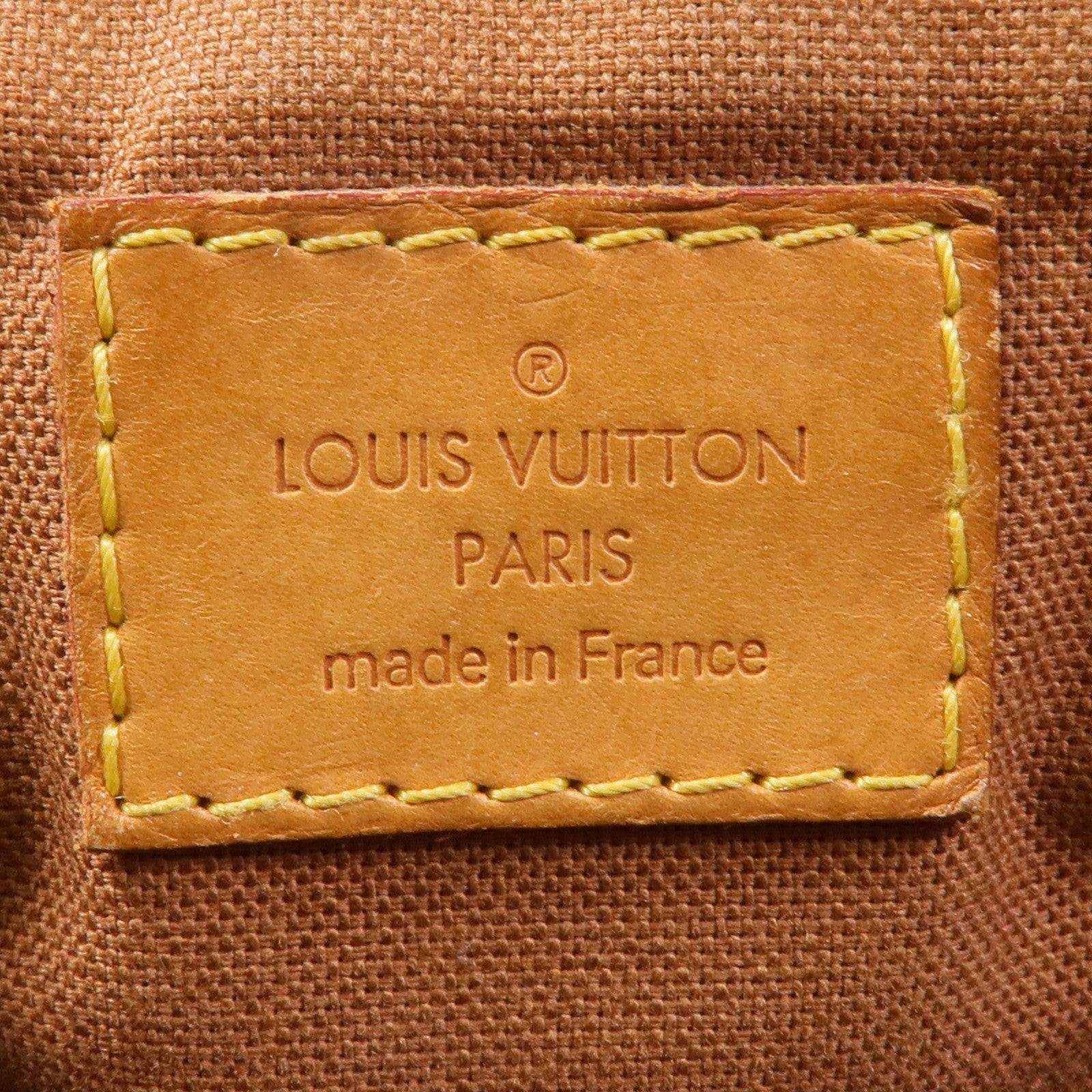 LOUIS VUITTON Monogram Tivoli PM金扣手挽袋棕色