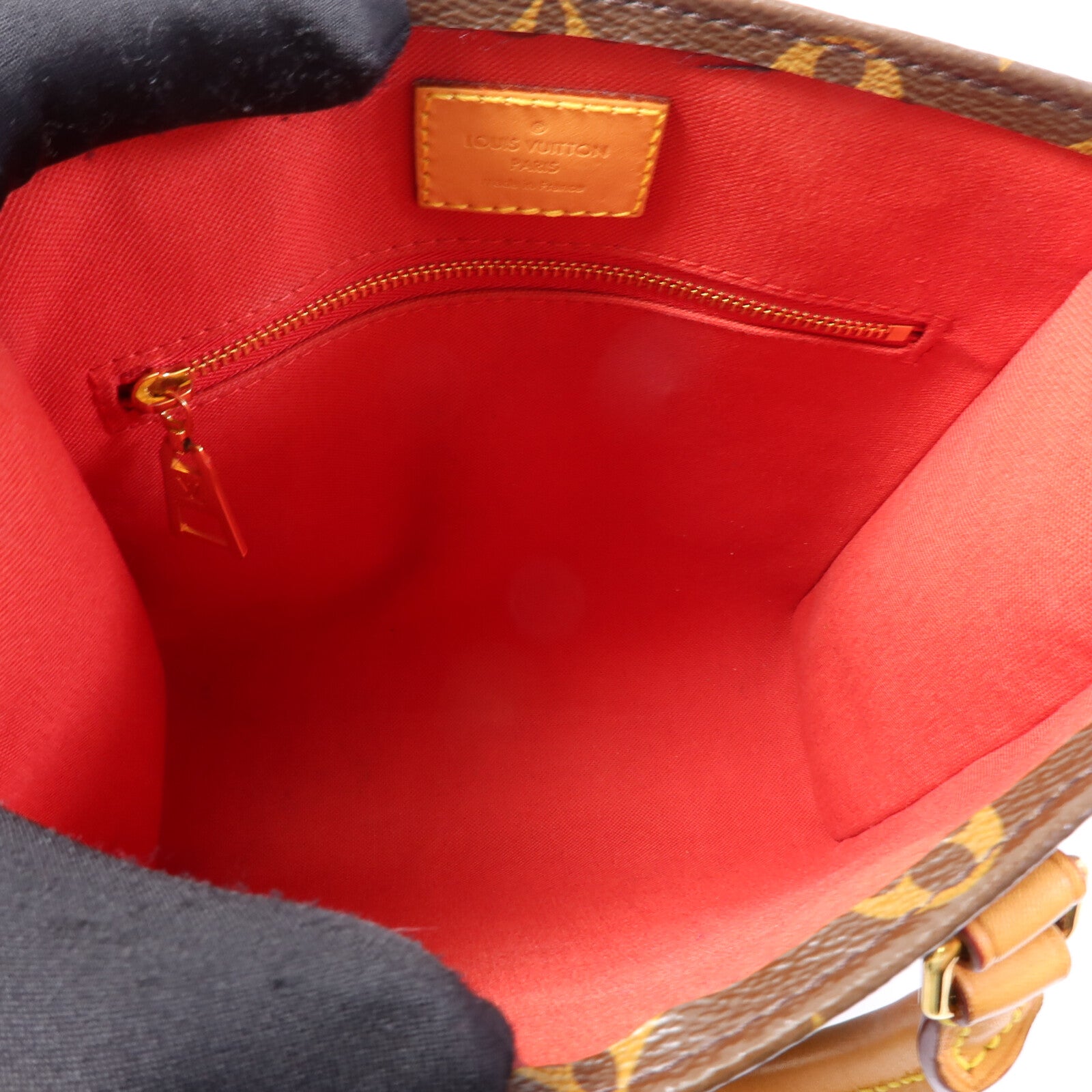 LOUIS VUITTON Monogram Sac Plat BB金扣手挽肩背兩用袋