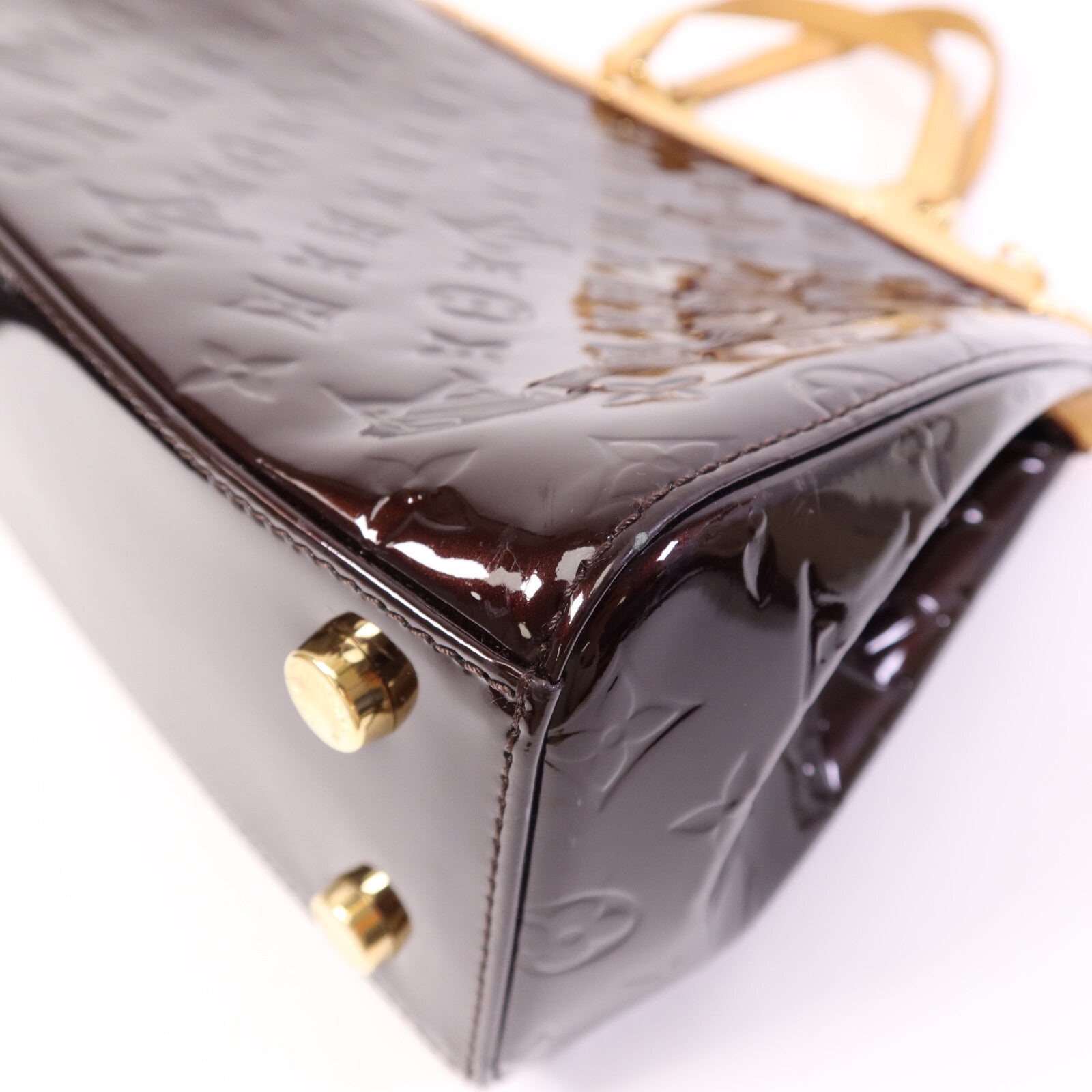 LOUIS VUITTON Monogram Vernis Brea MM金扣手挽肩背兩用袋