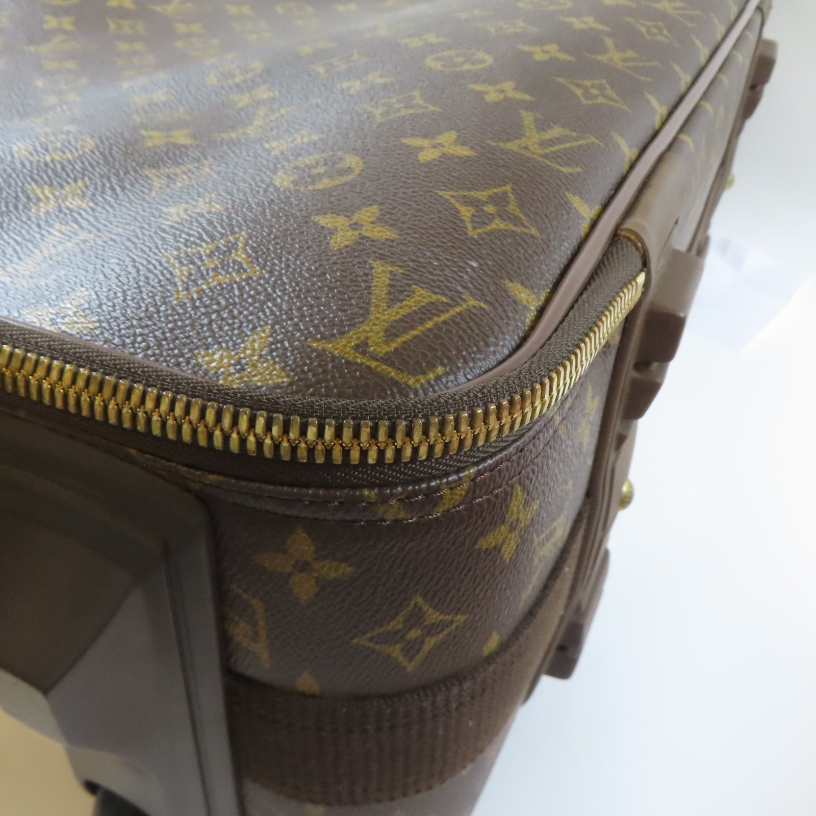 LOUIS VUITTON Monogram Pegase金扣行李箱啡色