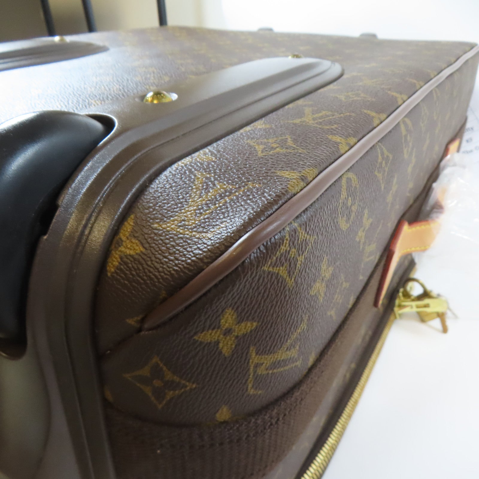 LOUIS VUITTON Monogram Pegase金扣行李箱啡色
