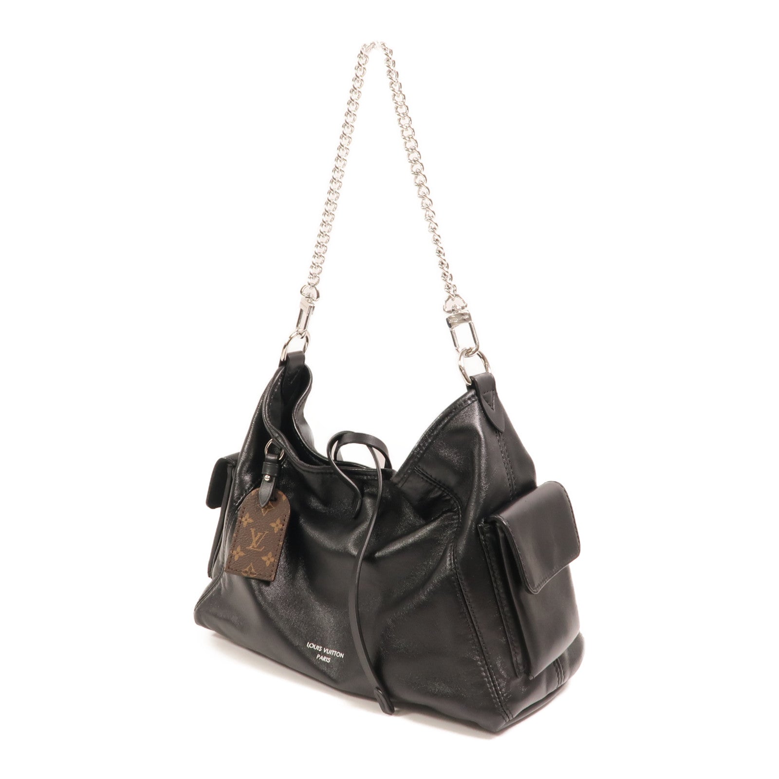LOUIS VUITTON 牛皮皮革CarryAll Cargo Vibe PM銀扣手挽肩背兩用袋