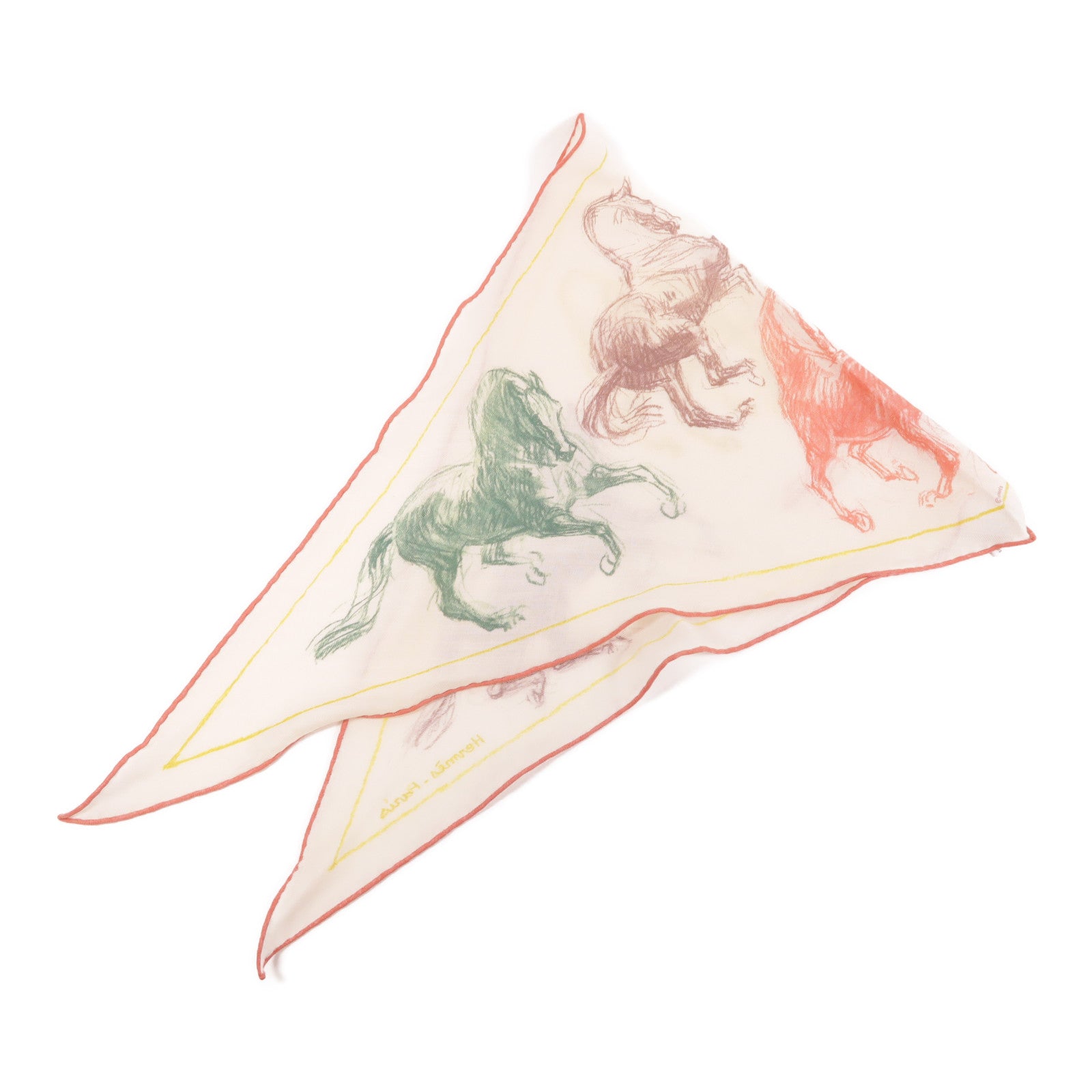 HERMES 羊絨/絲質Scarf圍巾