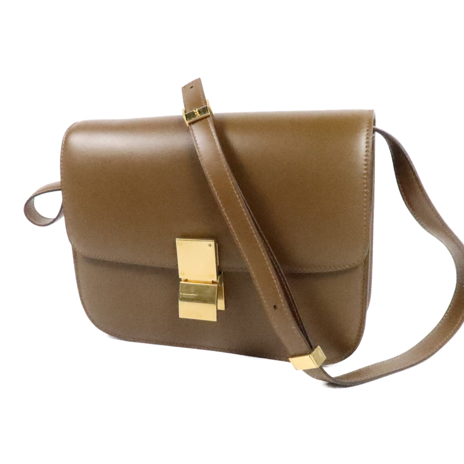 CELINE 牛皮皮革Classic Box Medium肩背袋