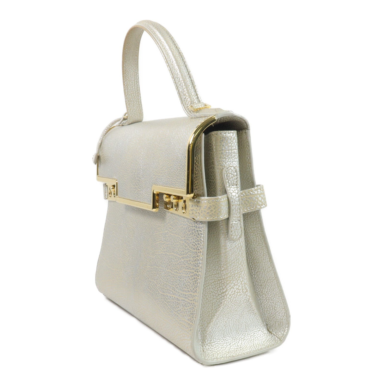 Delvaux 牛皮皮革Tempete MM手挽袋