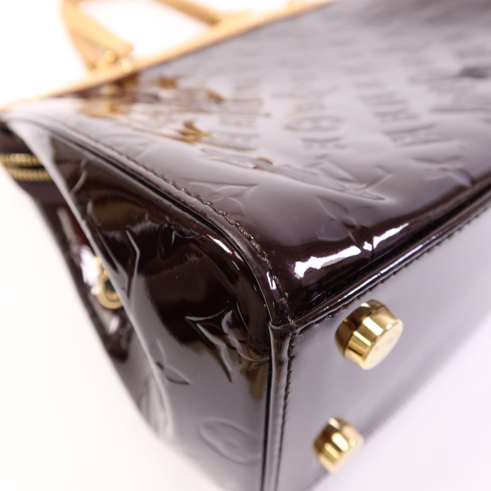 LOUIS VUITTON Monogram Vernis Brea MM金扣手挽肩背兩用袋