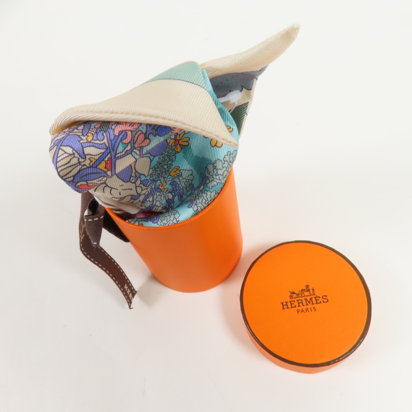 HERMES 絲質Twilly絲巾