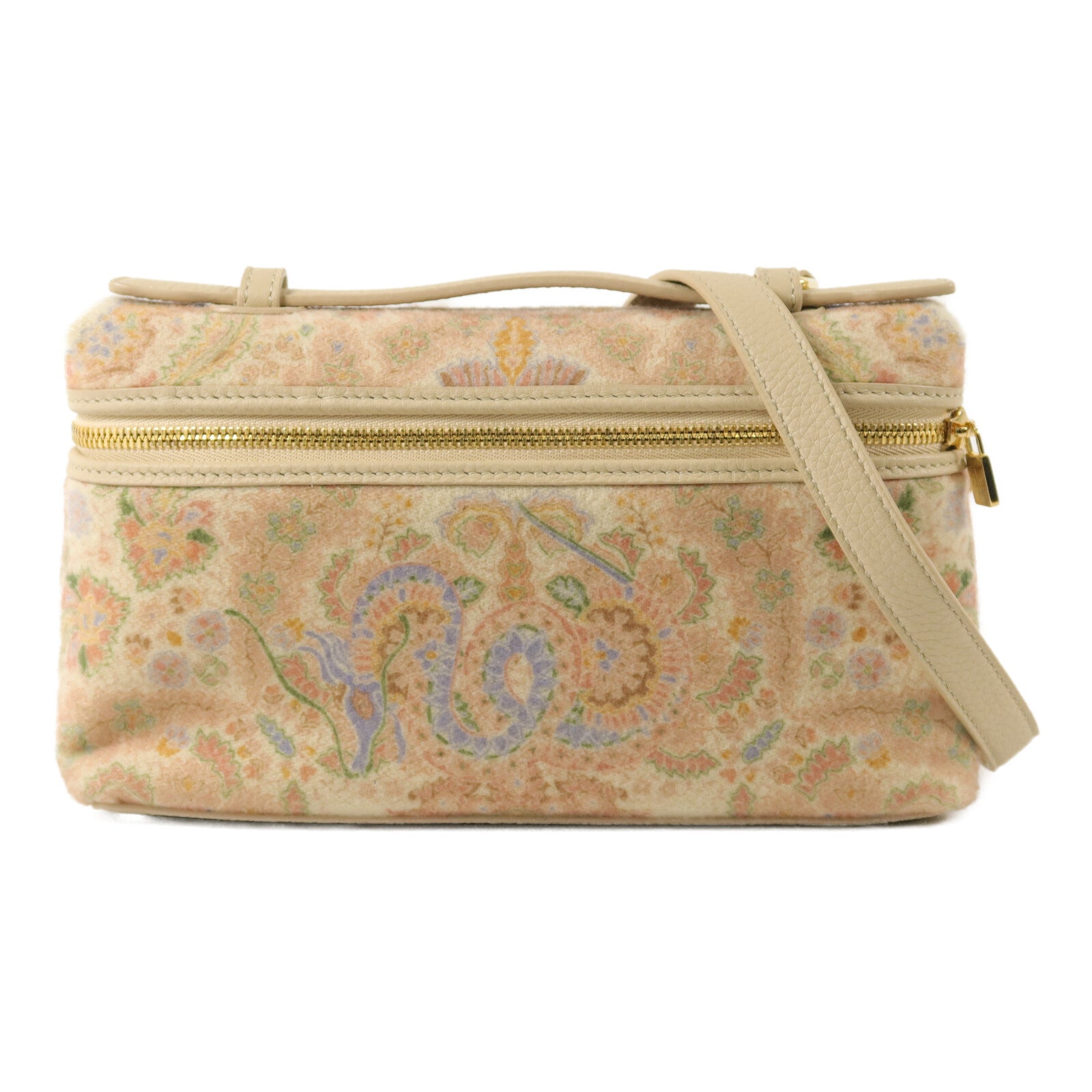 Loro Piana 牛皮皮革/羊絨Extra Pocket L19肩背袋