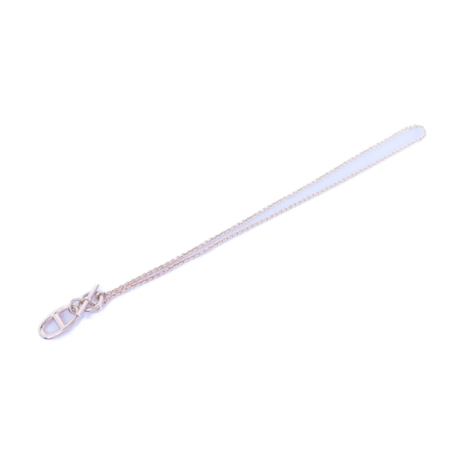HERMES 925純銀Chaine D'ancre Pendant項鍊銀色