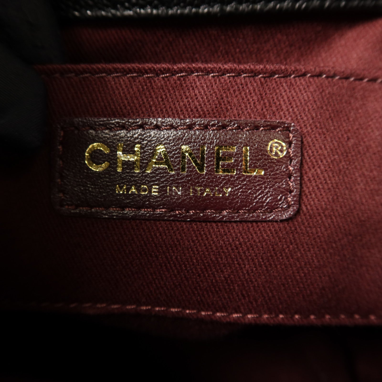 CHANEL 牛皮皮革Chain Shoulder Bag金扣鏈帶肩背袋