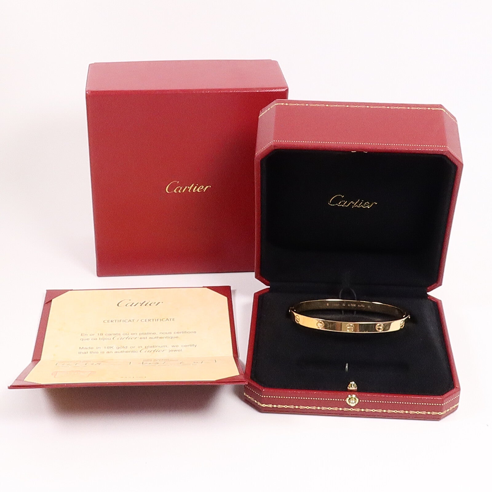 CARTIER 18K玫瑰金Love Bracelet手鐲