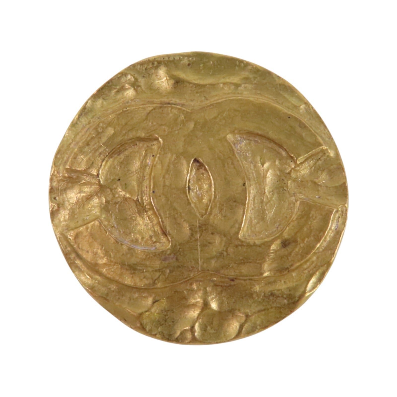 CHANEL 【激減優惠】金屬Vintage Round Brooch金扣胸針