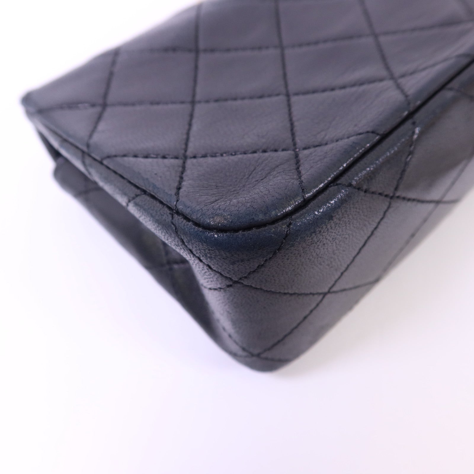 CHANEL 牛皮皮革Chain Shoulder Bag金扣鏈帶肩背袋