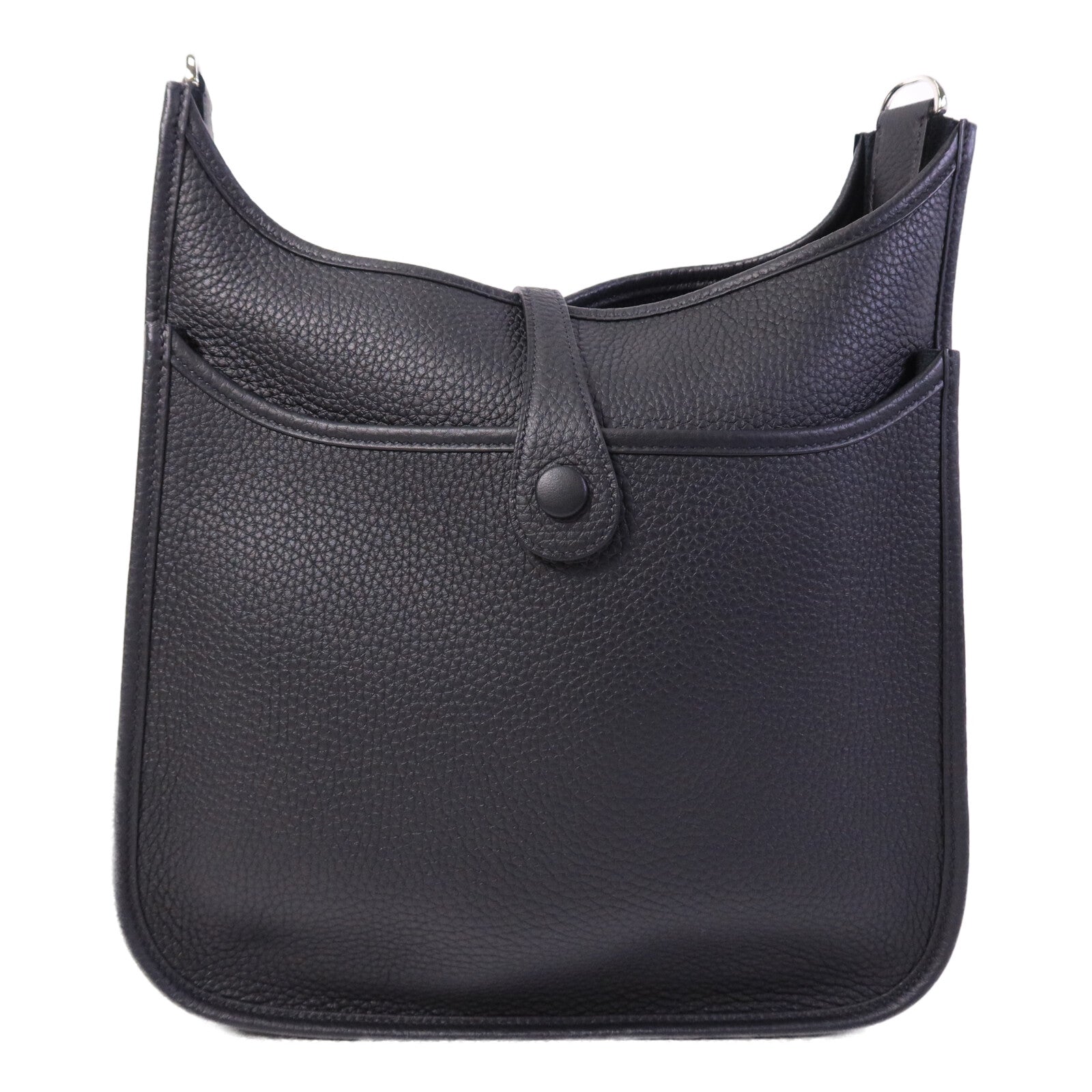 HERMES Clemence皮革Evelyne PM肩背袋Noir
