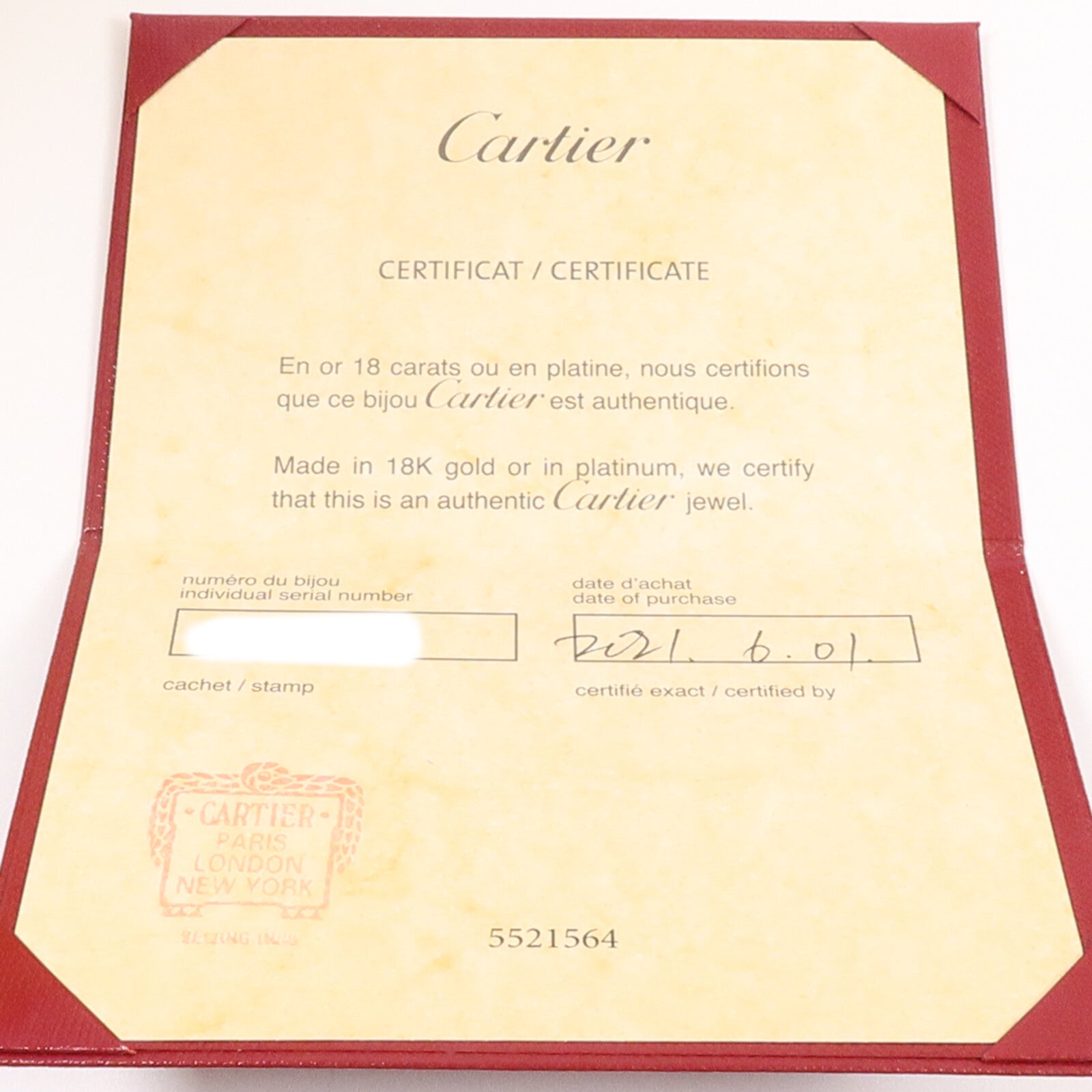 CARTIER 18K玫瑰金Love Bracelet手鐲