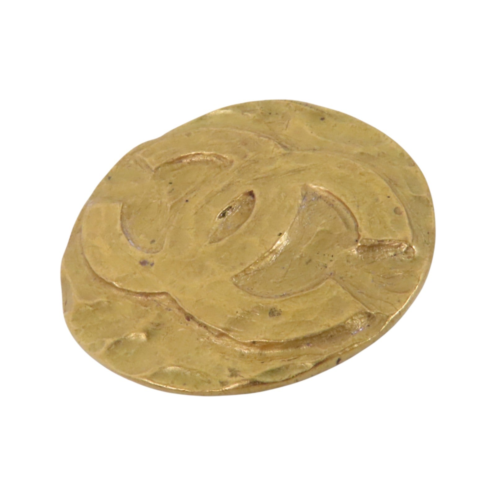CHANEL 【激減優惠】金屬Vintage Round Brooch金扣胸針