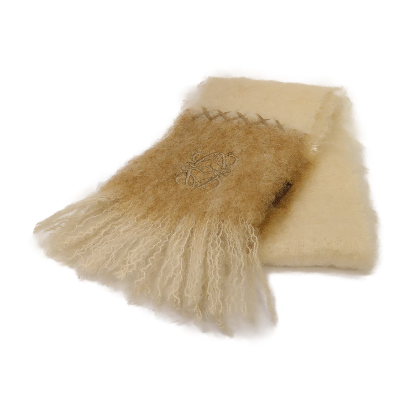 LOEWE 【激減優惠】Mohair Muffler圍巾米色