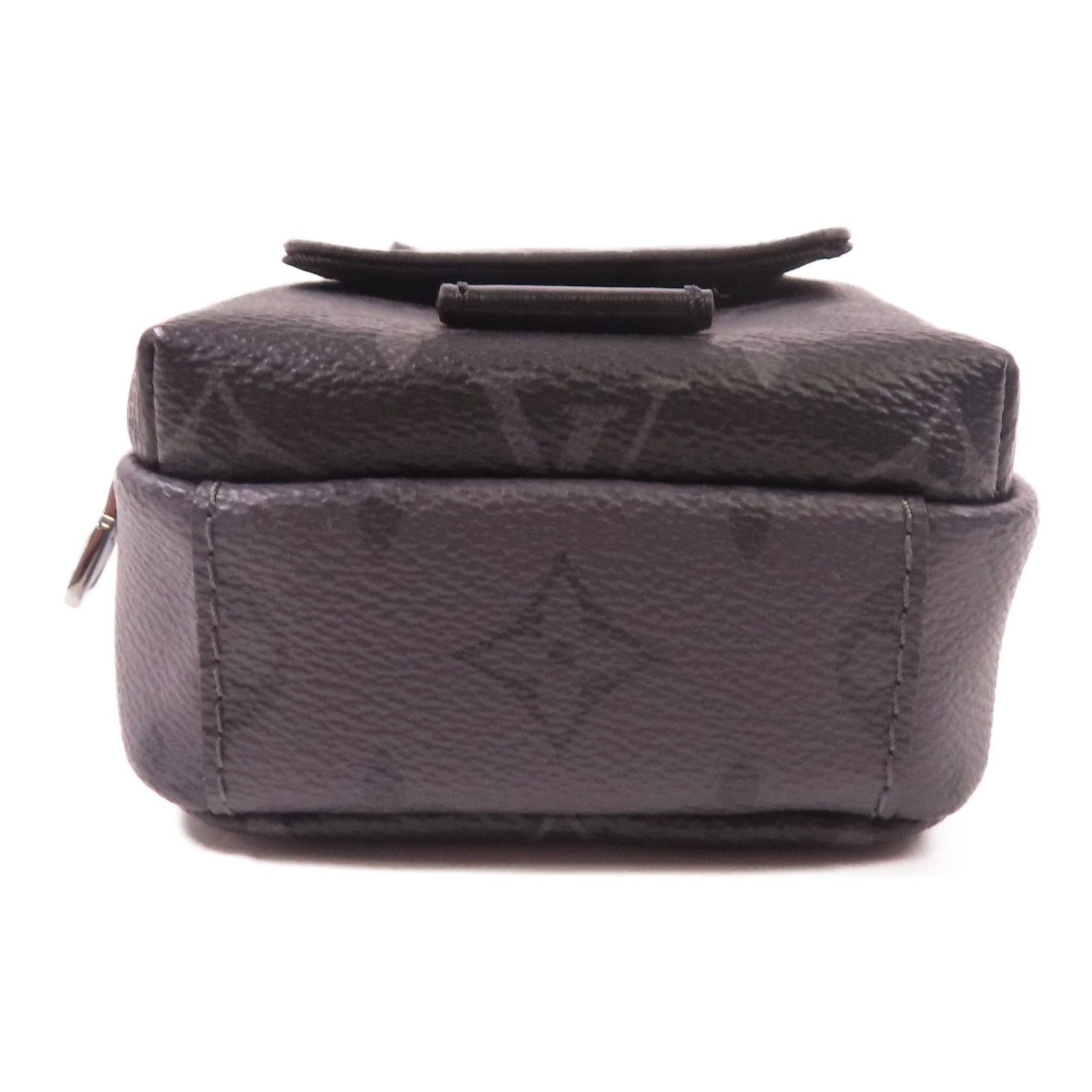 LOUIS VUITTON Monogram Eclipse Reverse Double Phone Pouch NM銀扣肩背袋