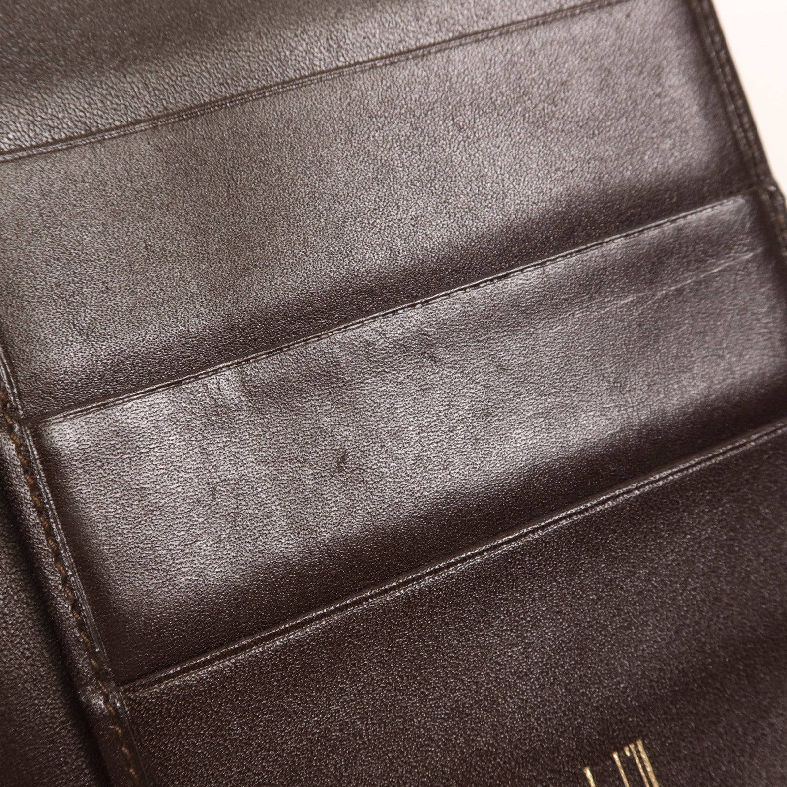 Dunhill 羊皮皮革Dunhill Long Wallet金扣長錢包