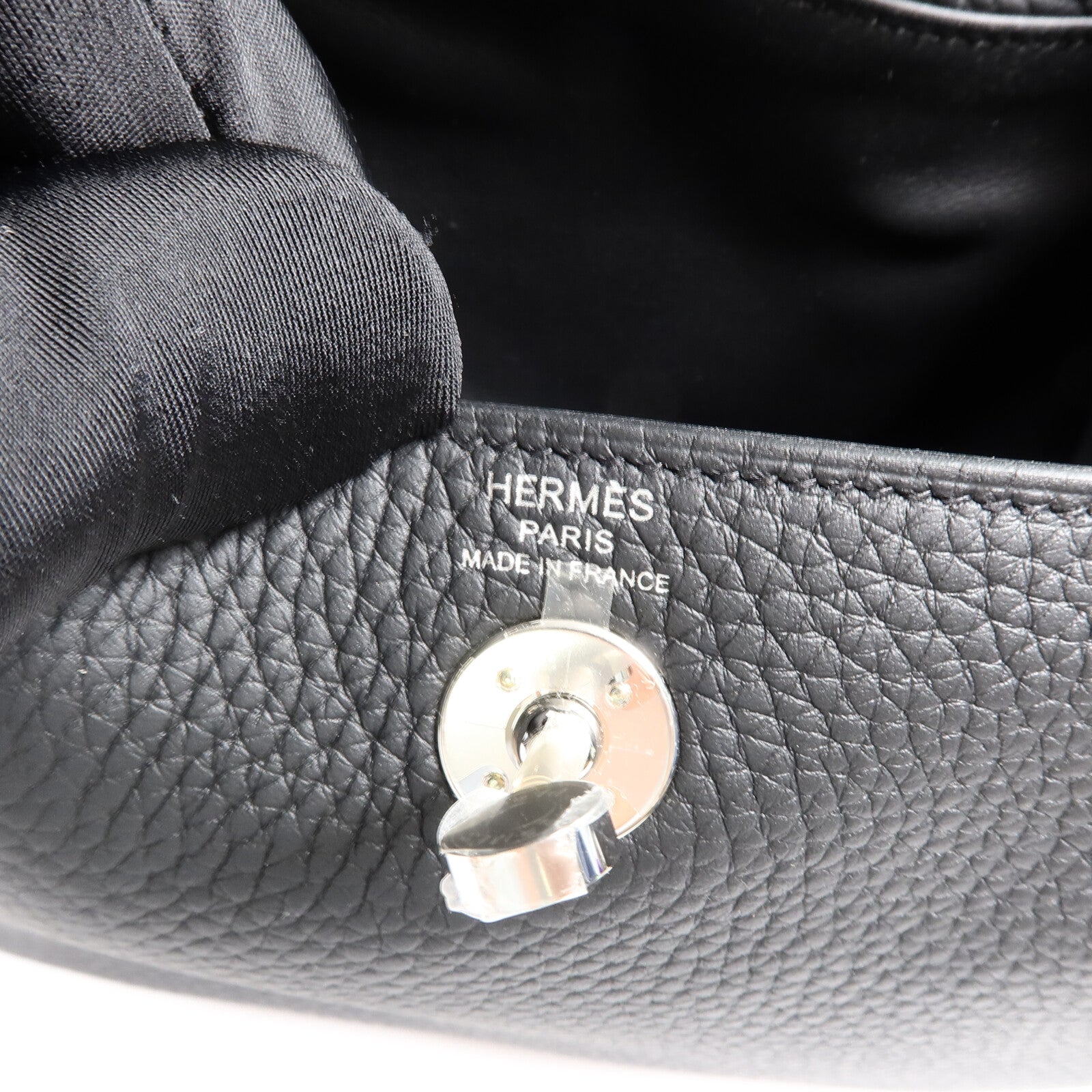 HERMES Clemence皮革Mini Lindy手挽肩背兩用袋