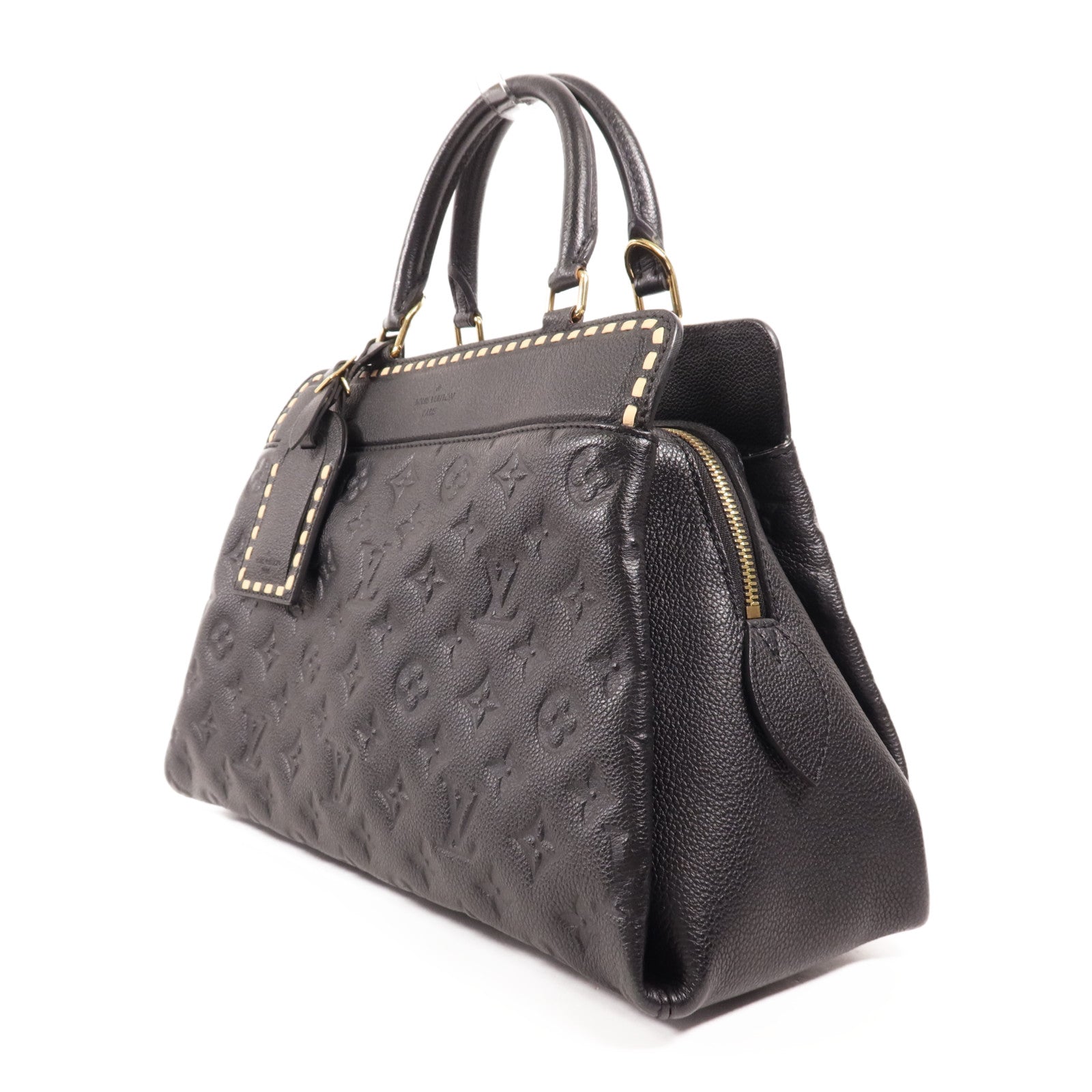 LOUIS VUITTON Monogram Empreinte Vosges MM金扣手挽肩背兩用袋