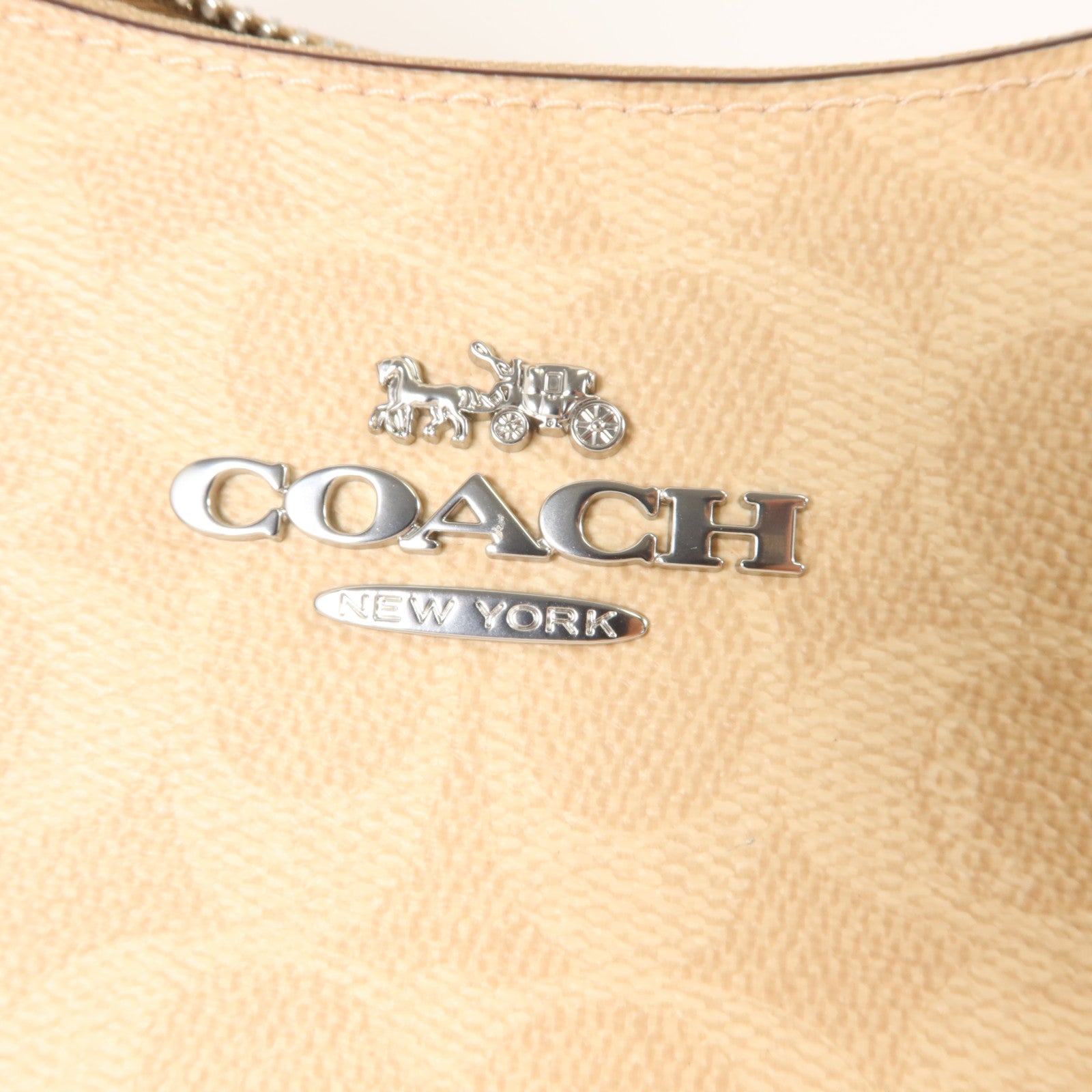 COACH 塗層帆布Teri Hobo Bag肩背袋