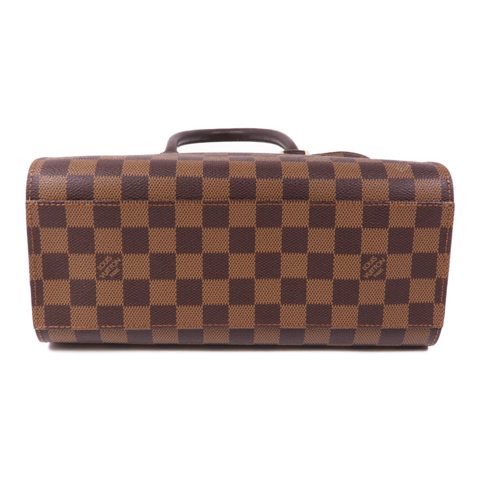 LOUIS VUITTON Damier Triana金扣手挽袋