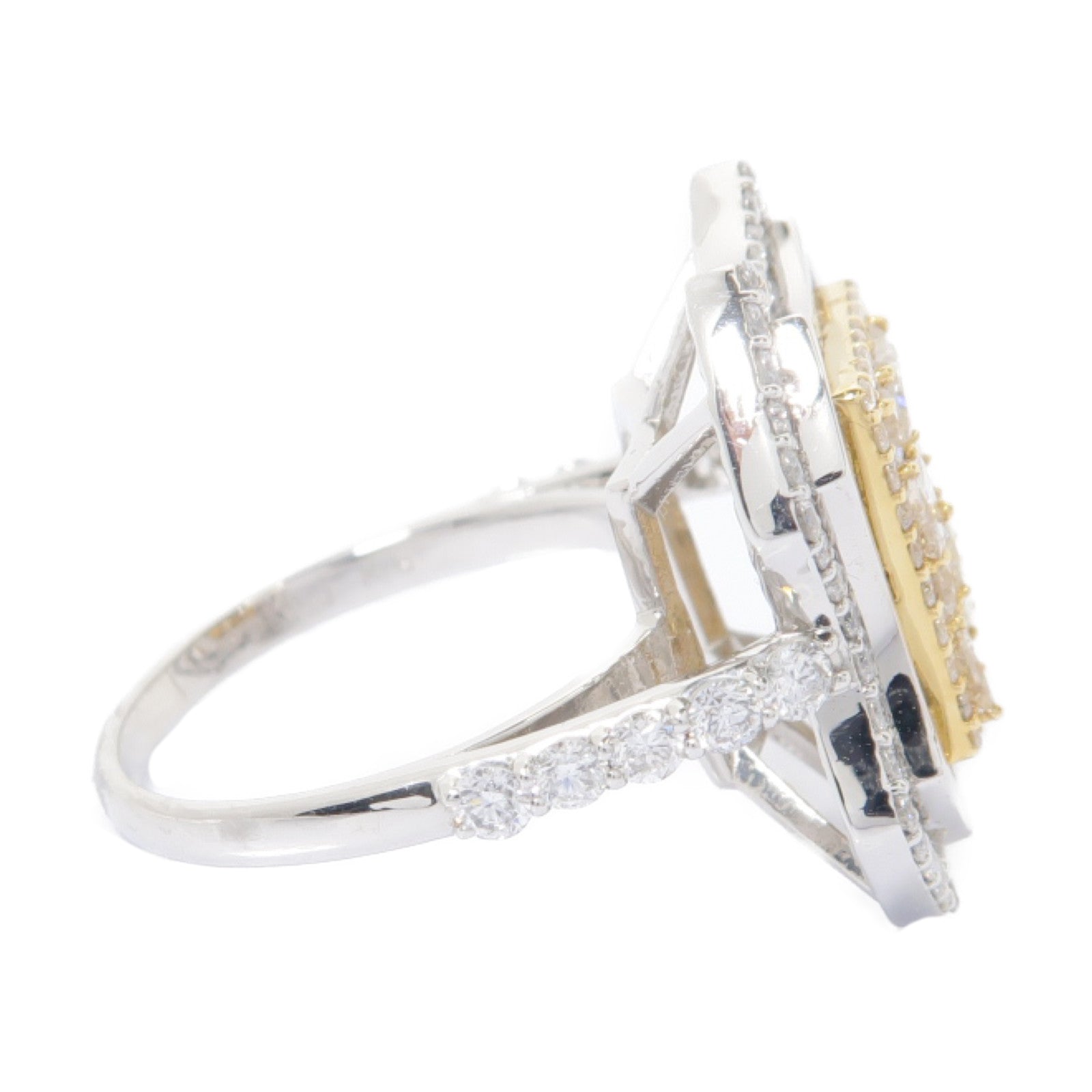 JEWELRY PT950鉑金/18K黃金Diamond Ring 2.00ct鑚石戒指US#6.5
