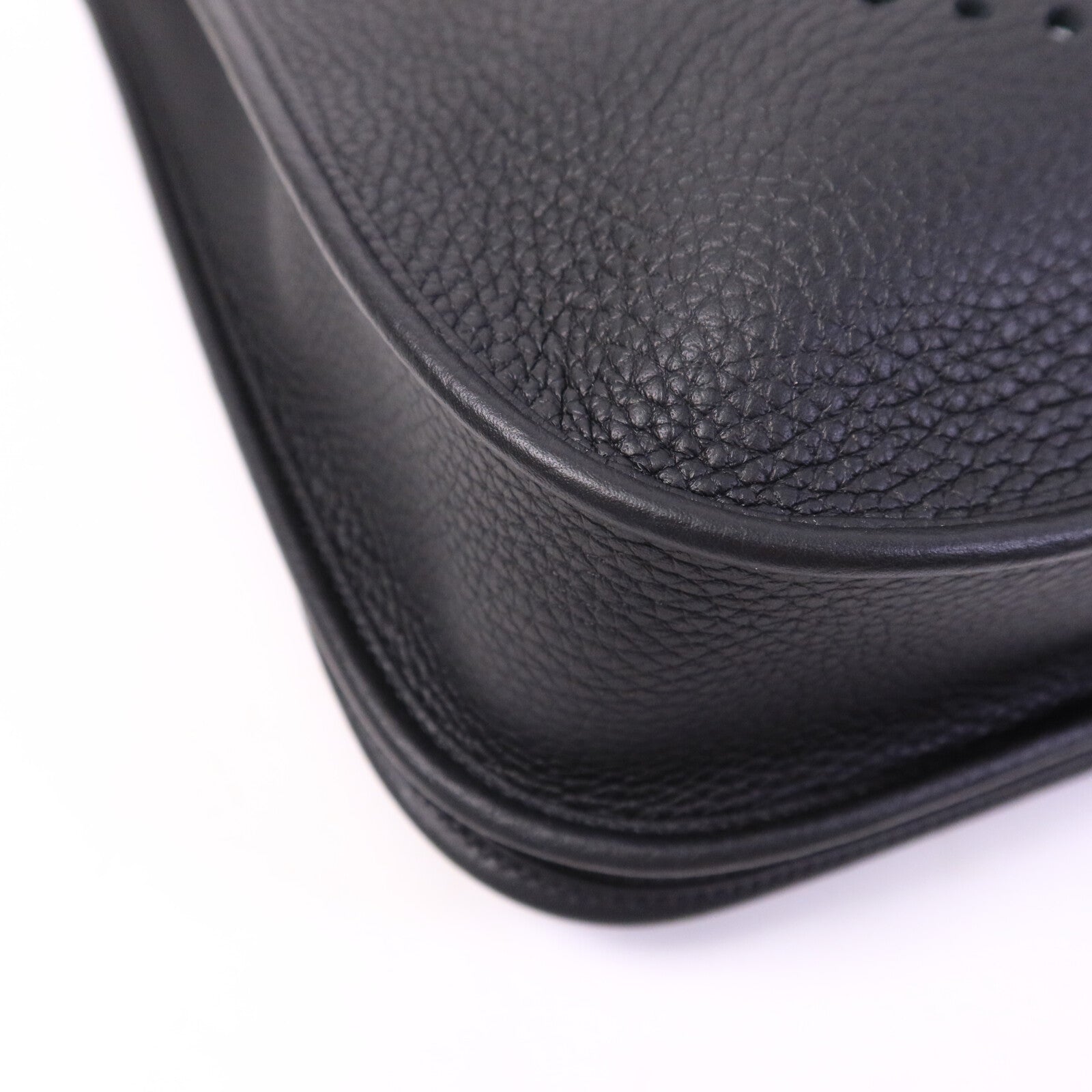 HERMES Clemence皮革Evelyne PM肩背袋Noir