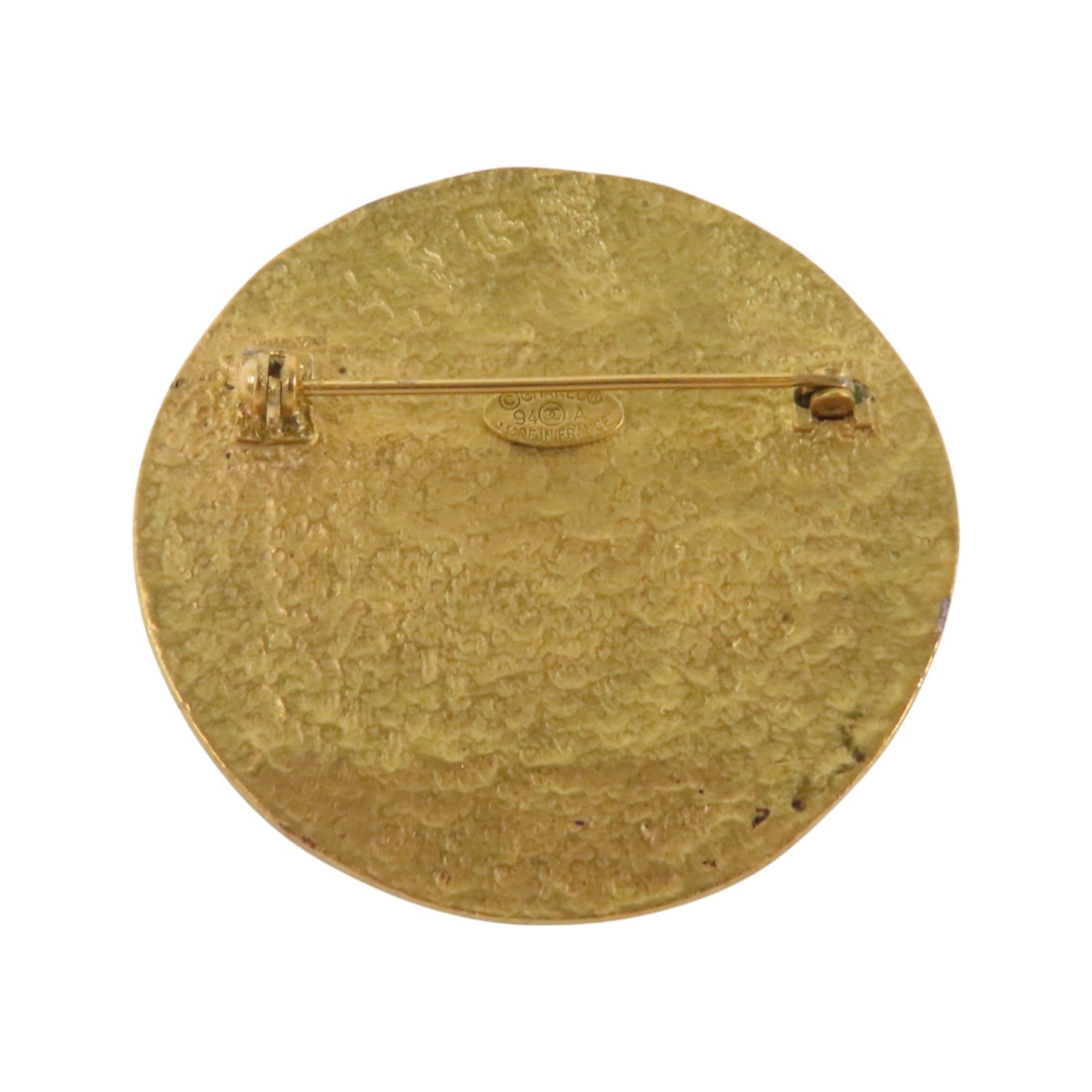 CHANEL 金屬Vintage Round Brooch金扣胸針
