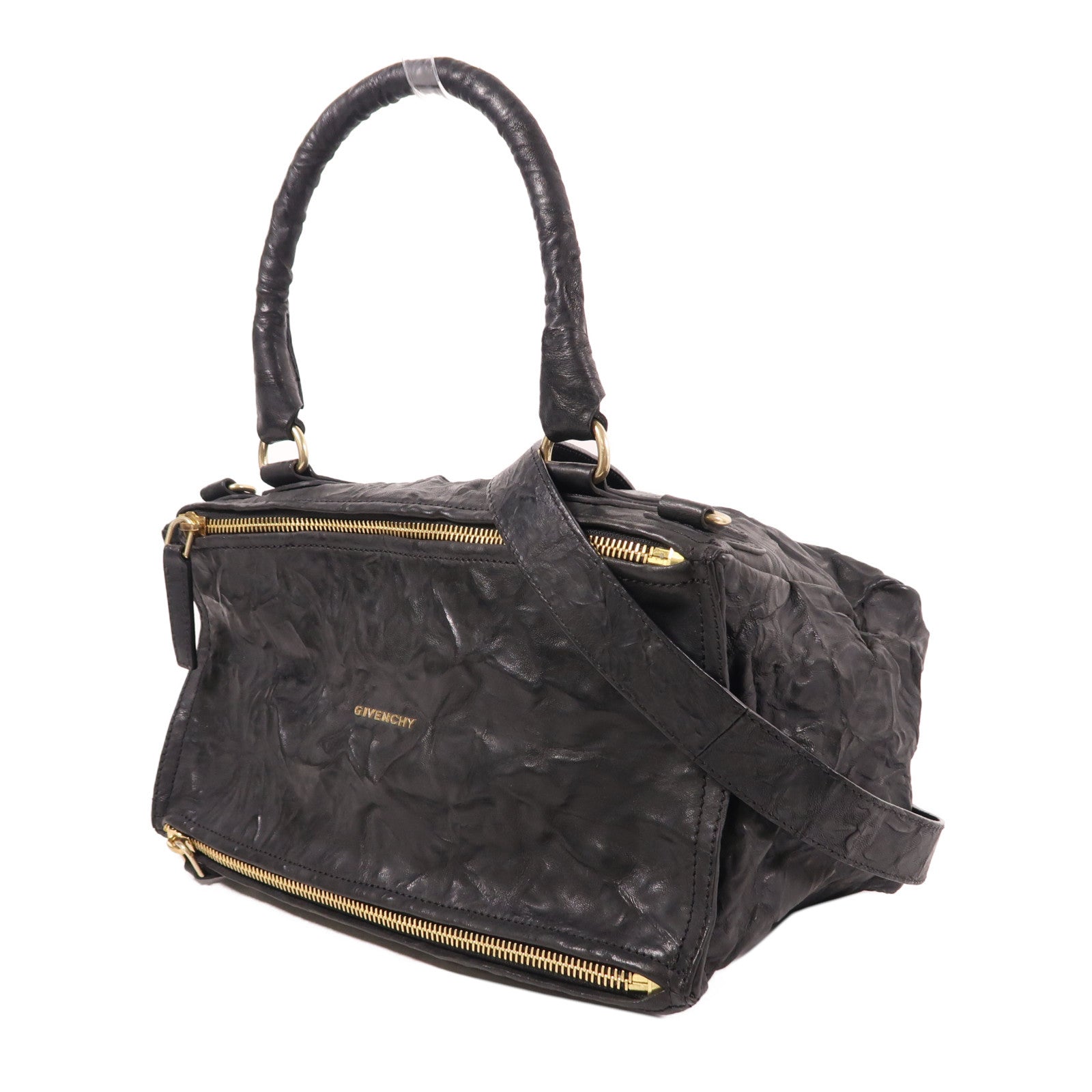 GIVENCHY 牛皮皮革Pandora金扣手挽肩背兩用袋