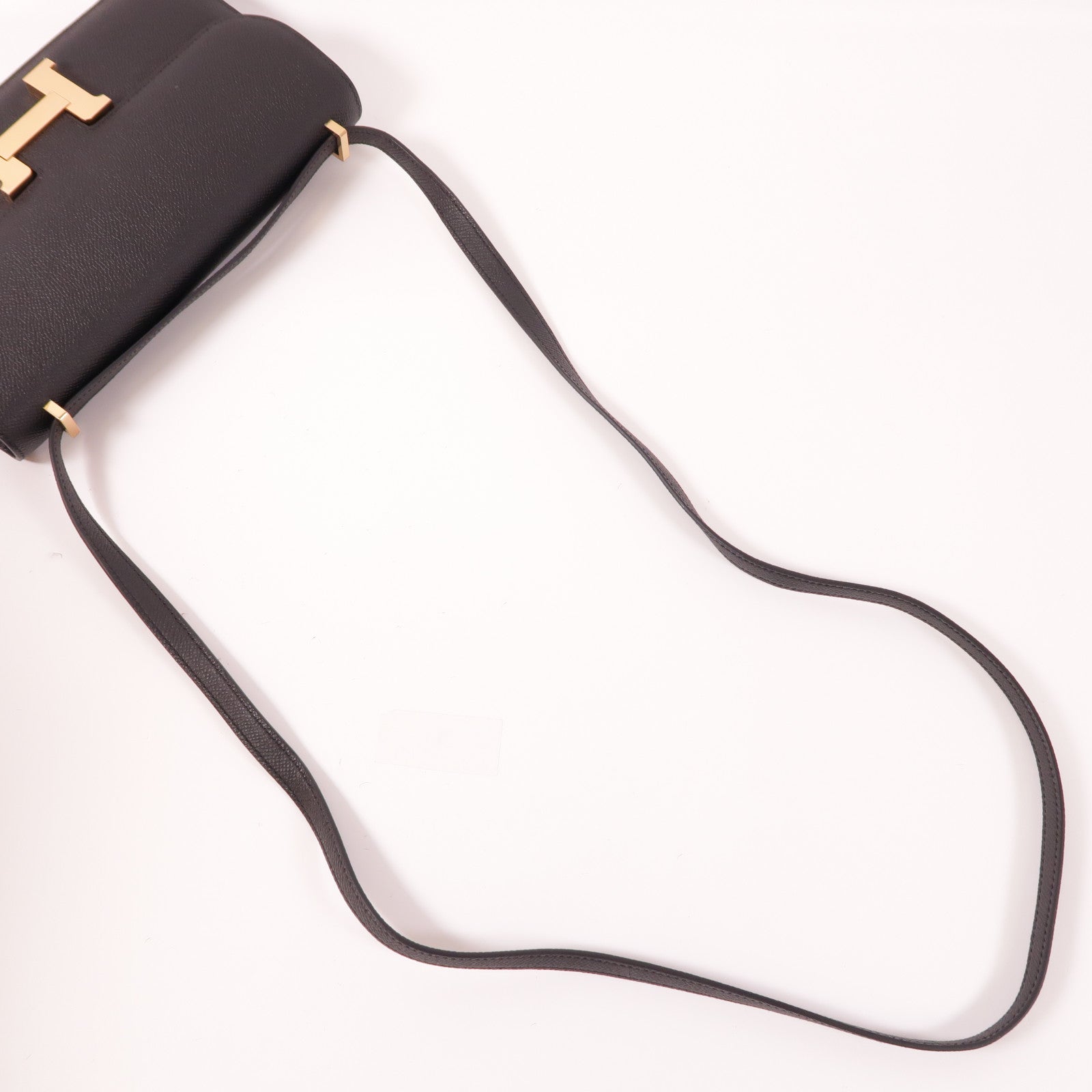 HERMES Epsom皮革Constance Elan金扣肩背袋