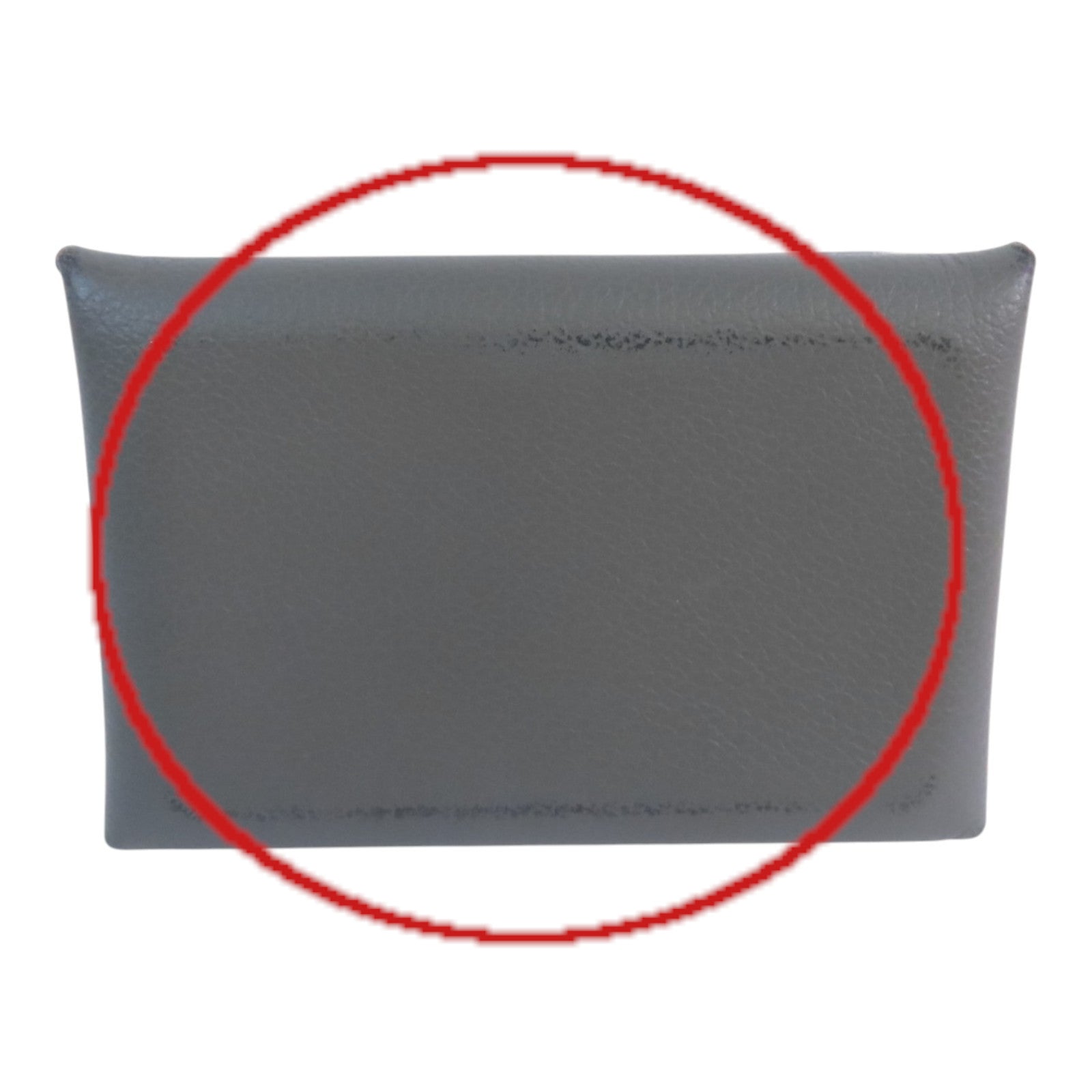 HERMES 【激減優惠】Clemence皮革Calvi Duo銀扣卡套