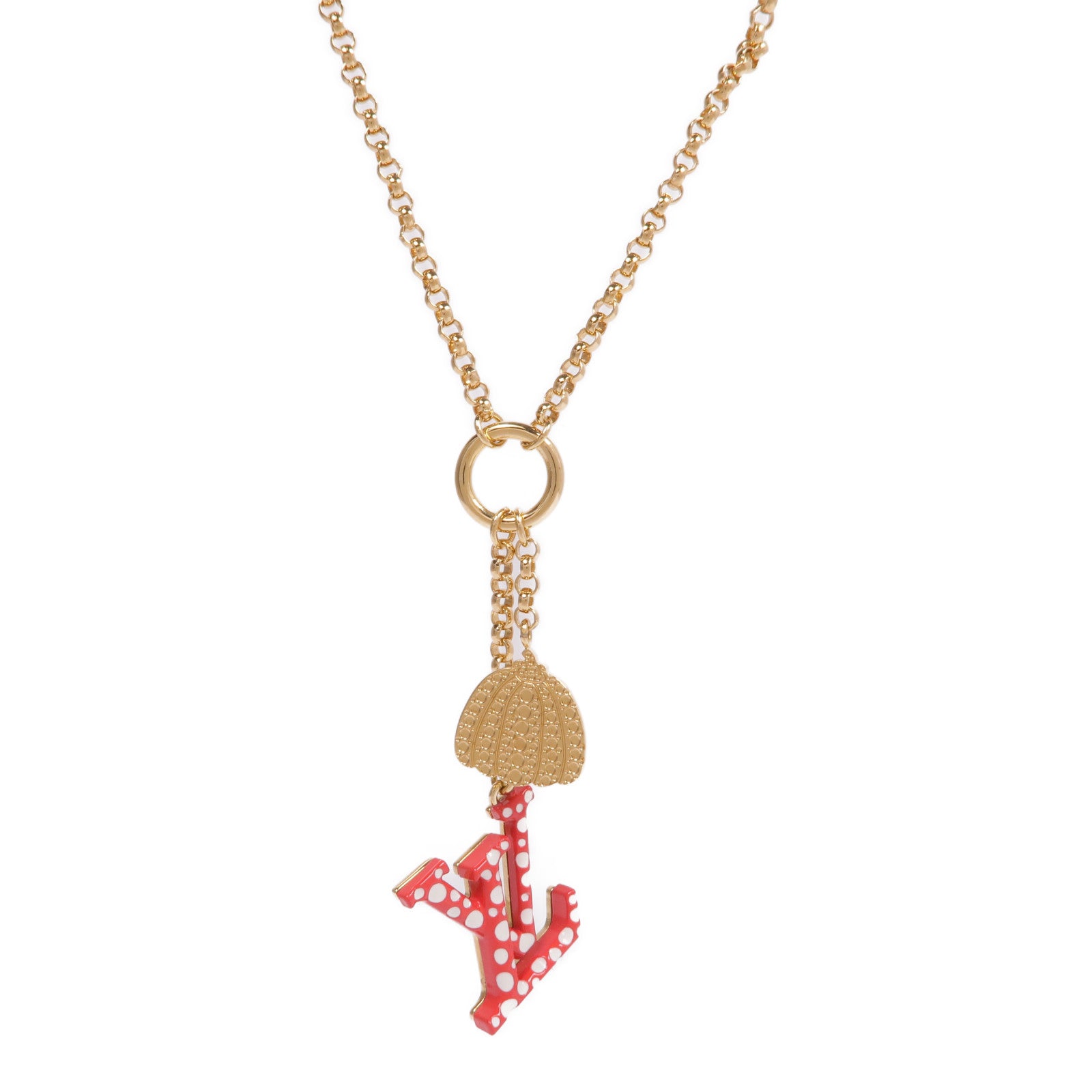 LOUIS VUITTON 金屬LV x Yayoi Kusama Necklace項鍊