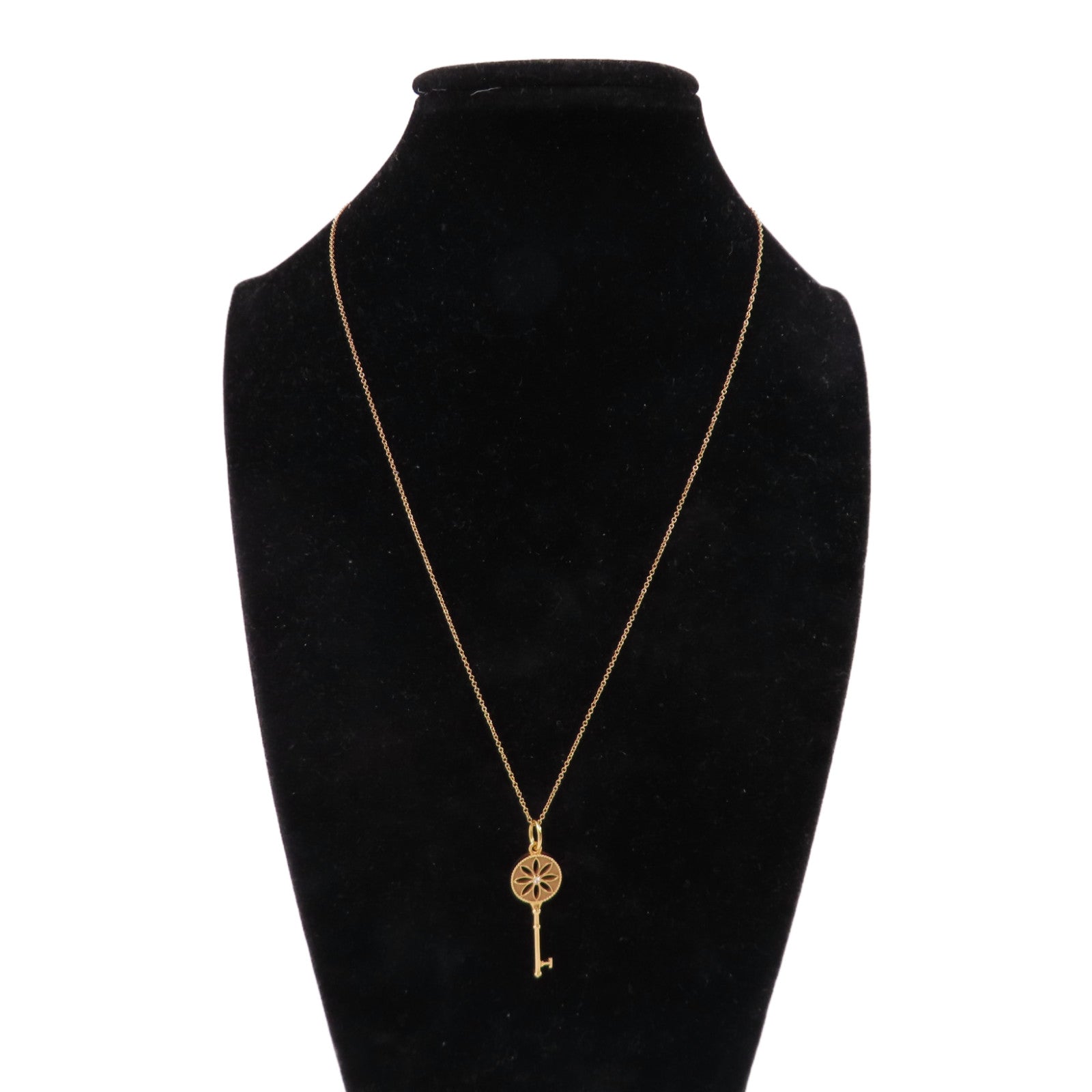 TIFFANY＆CO 18K玫瑰金Star Key Necklace項鏈金色