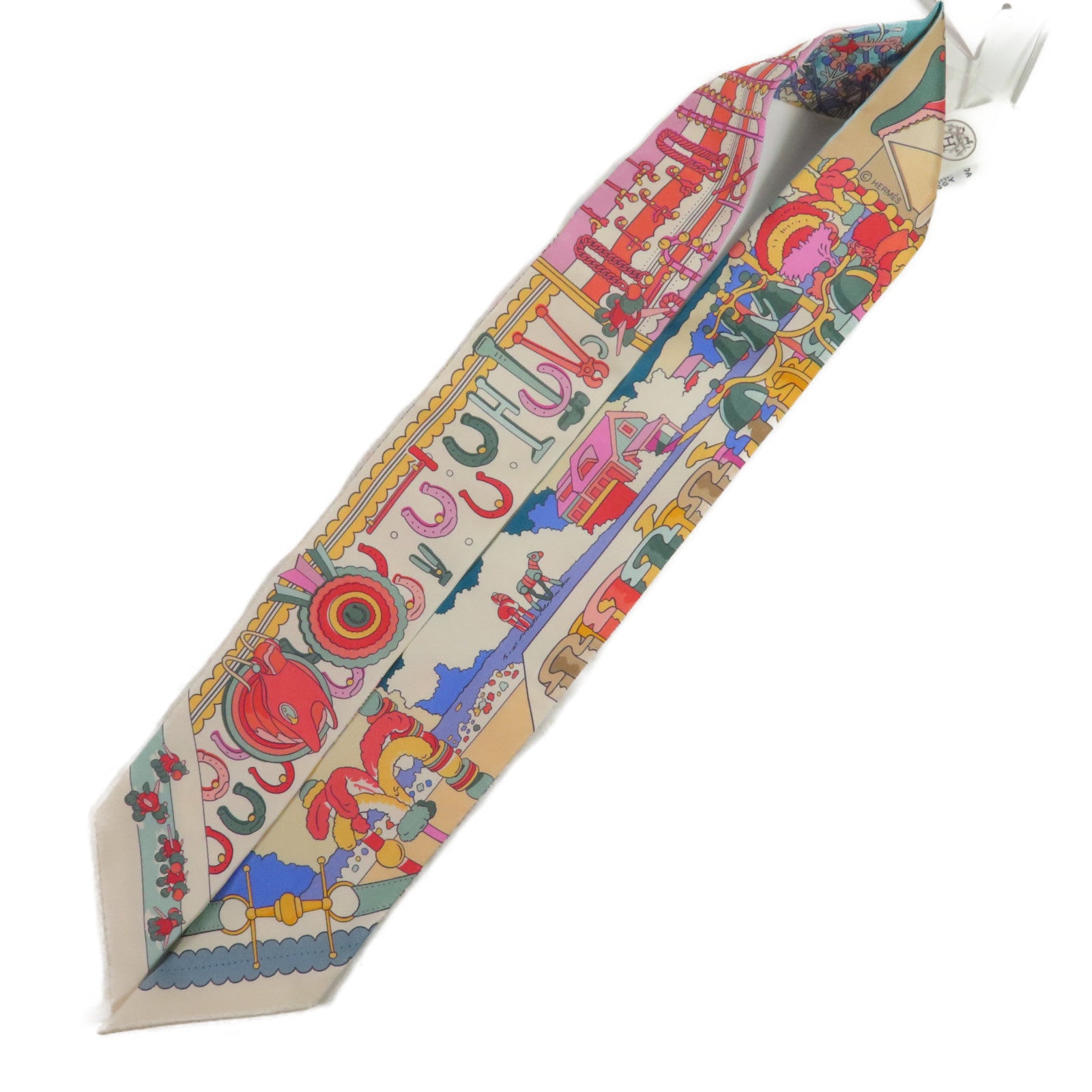 HERMES 絲質Twilly絲巾