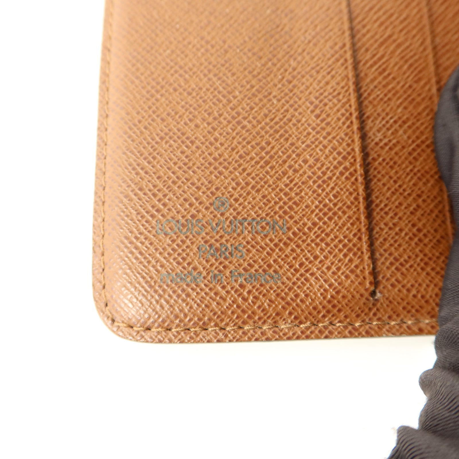 LOUIS VUITTON Monogram Compact Zipper Wallet金扣錢包