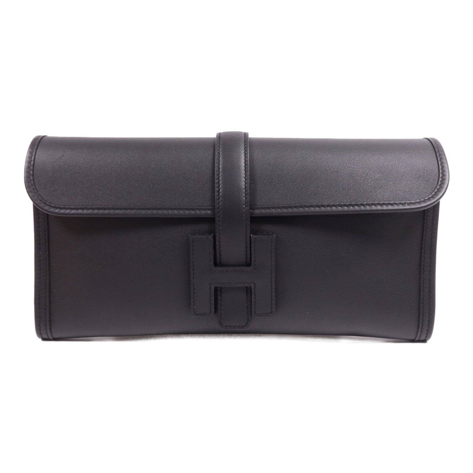 HERMES Swift皮革Jige PM手拿包Noir