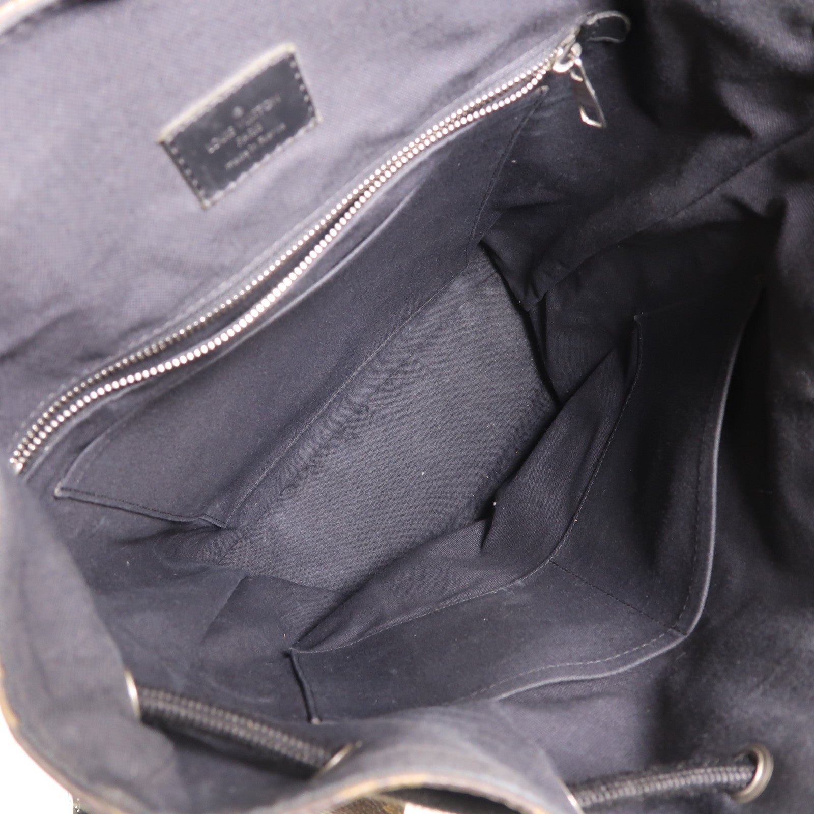 LOUIS VUITTON Monogram Macassar Christopher MM銀扣背包