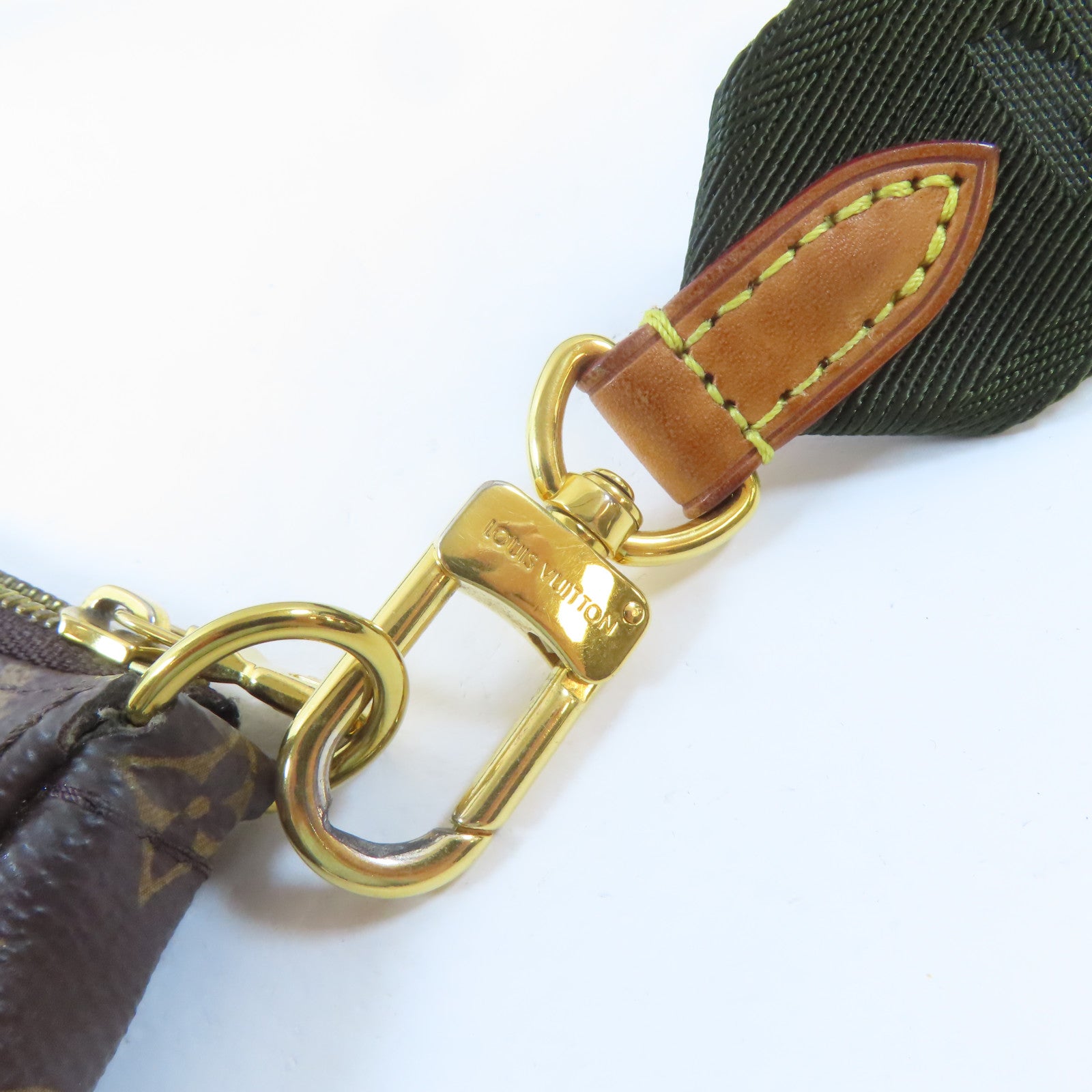 LOUIS VUITTON 【激減優惠】Monogram Multi Pochette Accessoires金扣手挽肩背兩用袋啡色